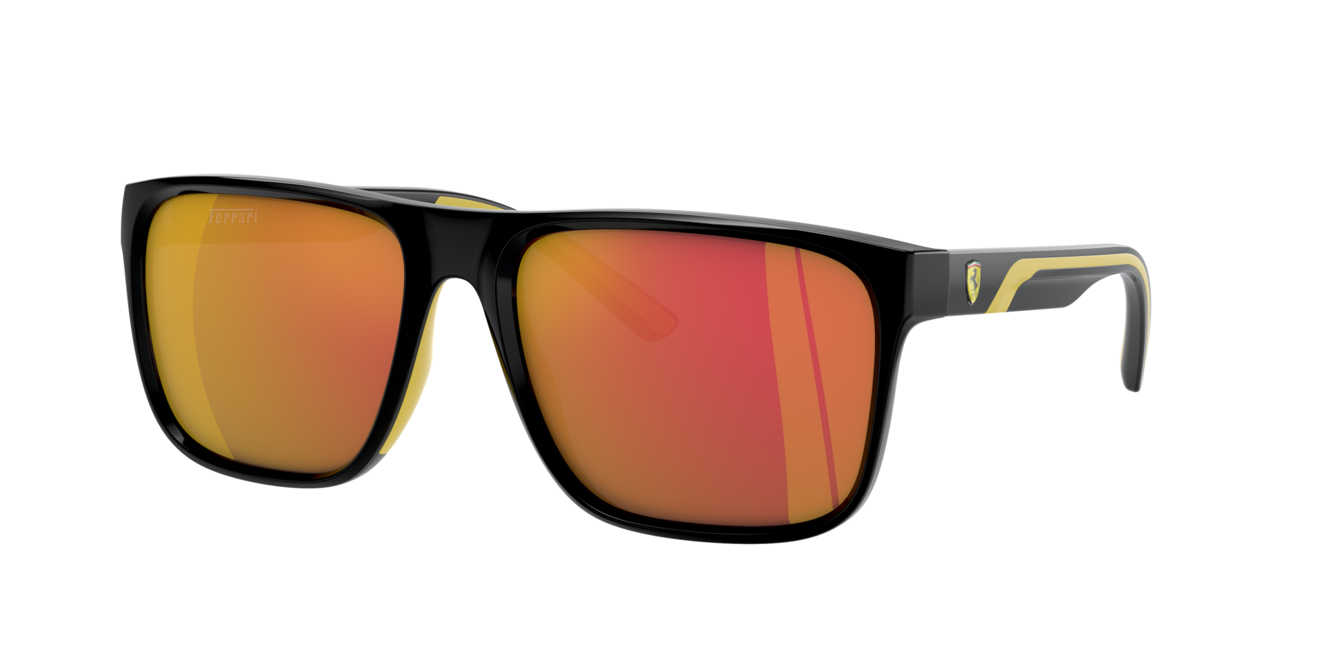 Scuderia Ferrari Man Sunglass FZ6002U - Frame color: Black, Lens color: Mirror Gold Red