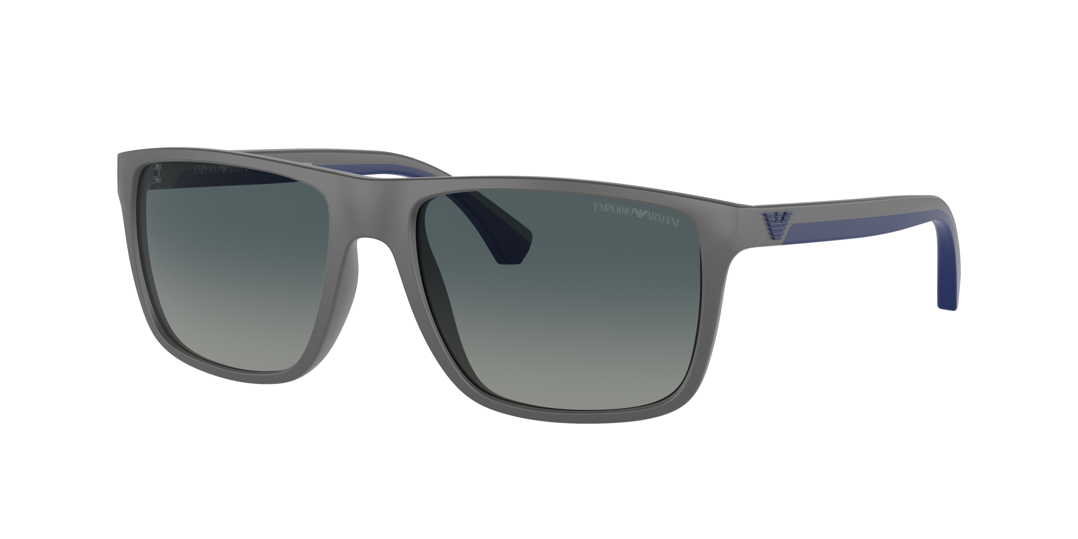 EMPORIO ARMANI BLUE LINE スーツベスト グレー Emporio Armani EA4033 L (56 - 17) with Blue lenses and Grey frame