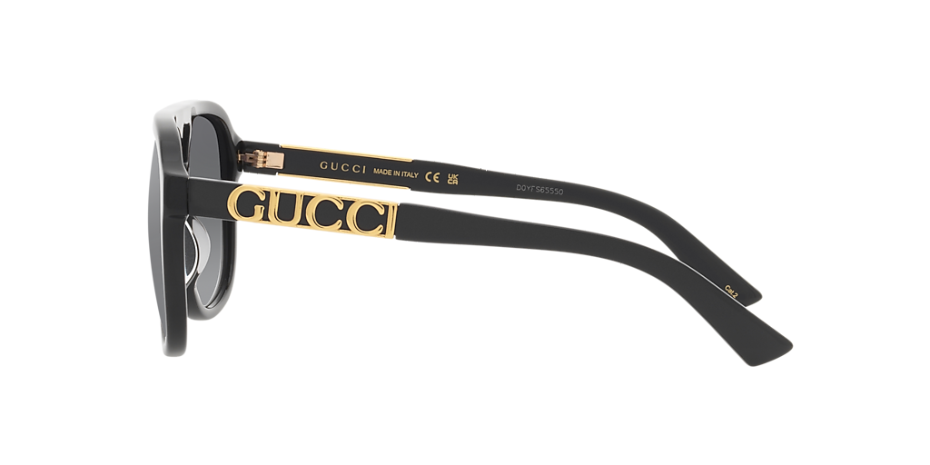 Gucci GG1188S XL (58 - 17) with Grey lenses and Black frame
