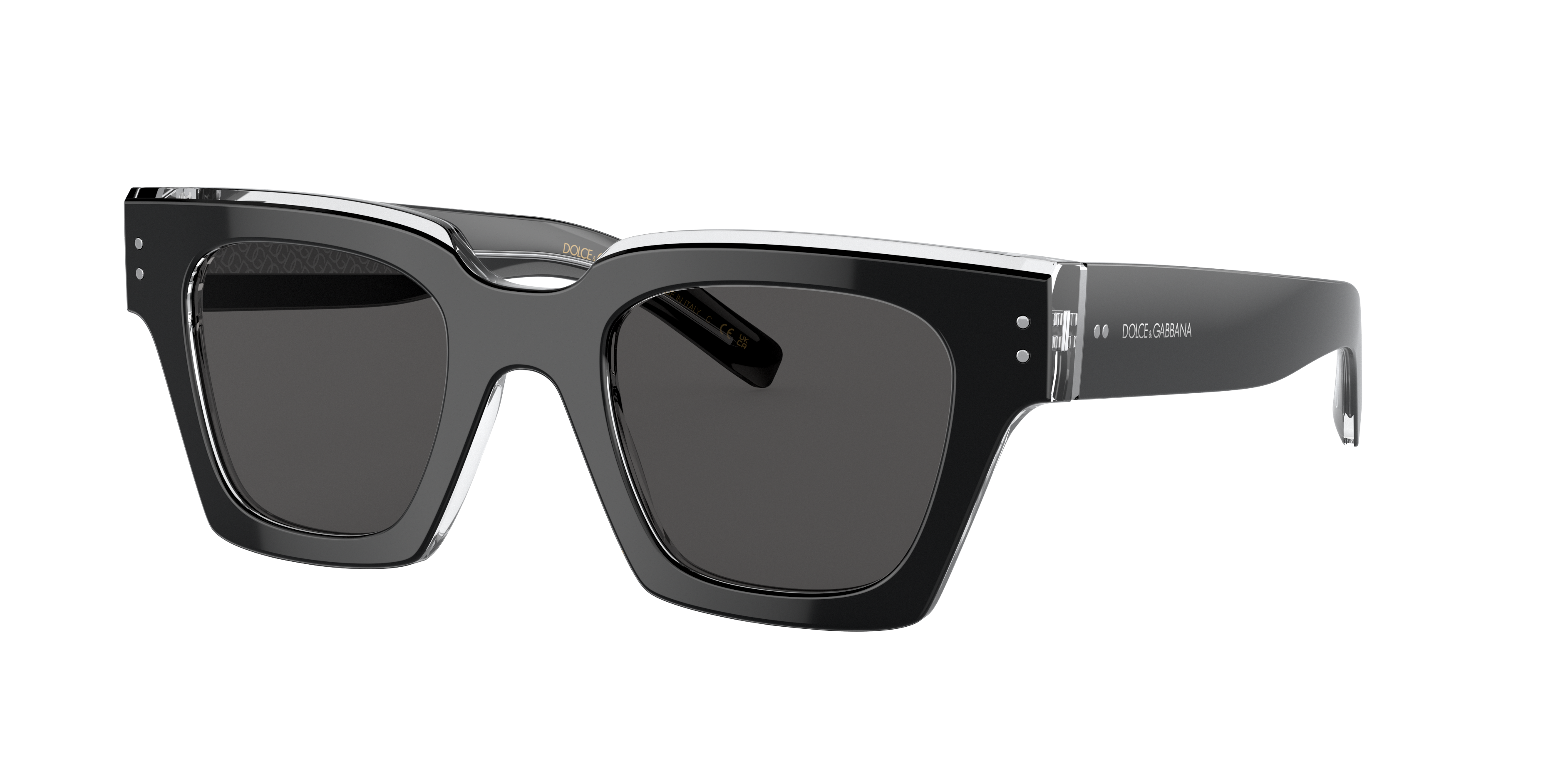 Dolce&Gabbana DG4413 L (48 - 23) with Grey lenses and Black frame