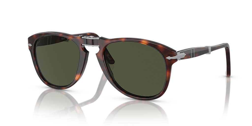 Persol 714 - Original M (52 - 21) with Green lenses and Tortoise