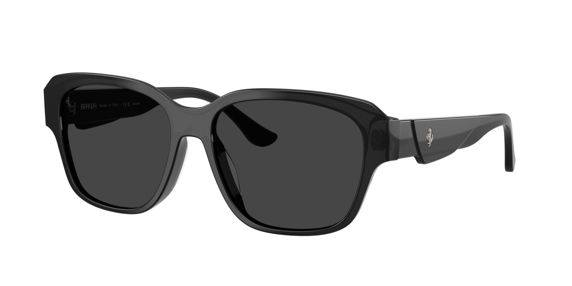 Ferrari Unisex Sunglass FH2016D -  Frame color: Black, Lens color: Black Polarised
