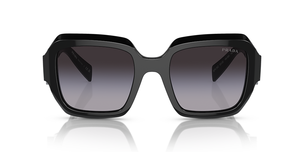 Prada PR 28ZS M (53 - 22) with Grey lenses and Black frame