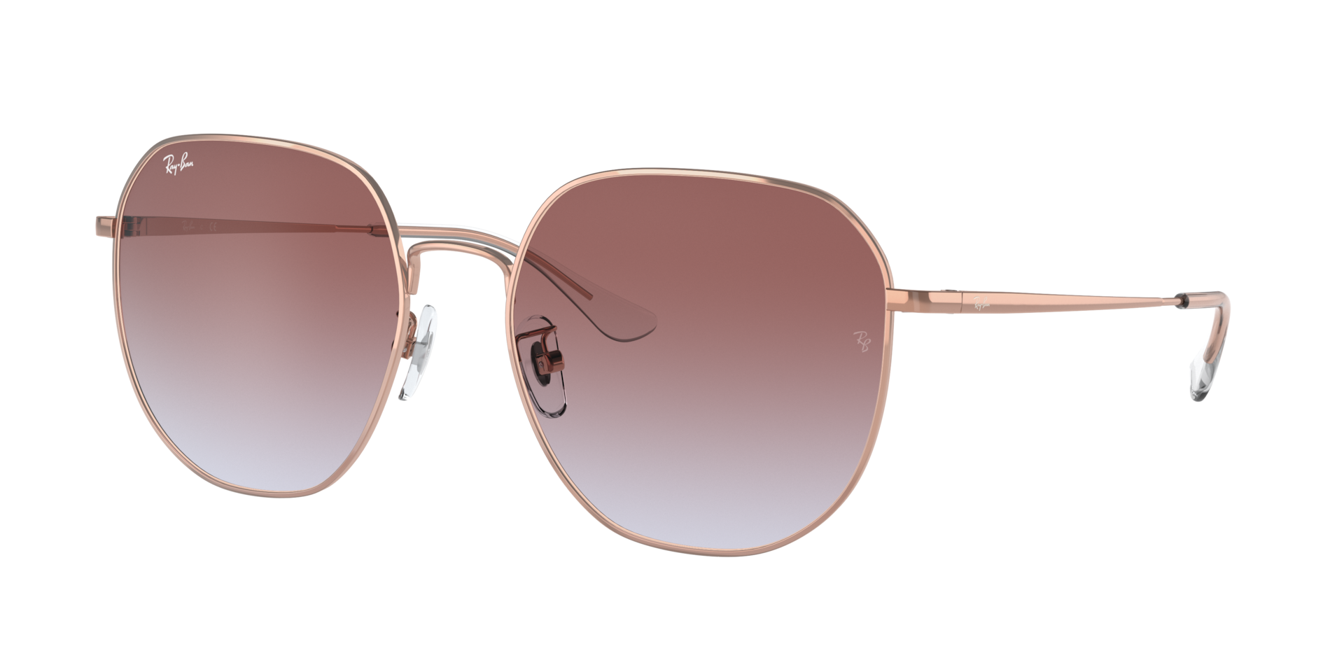 Ray-Ban RB3680D XXL (60 - 19) with Violet lenses and Pink frame