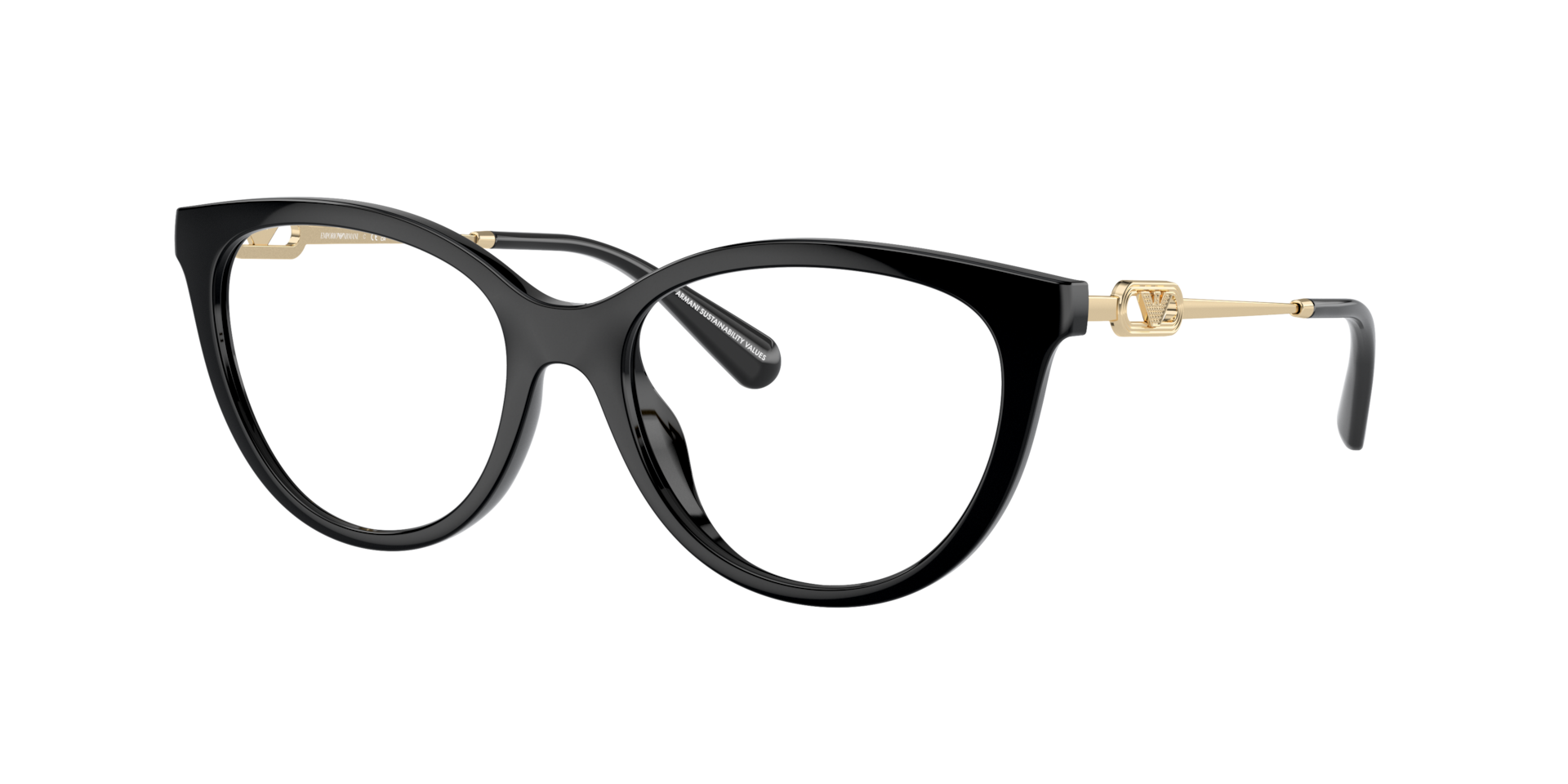Emporio Armani Frau Sunglass EA4213U - Rahmenfarbe: Schwarz glänzend, Linsenfarbe: Klar