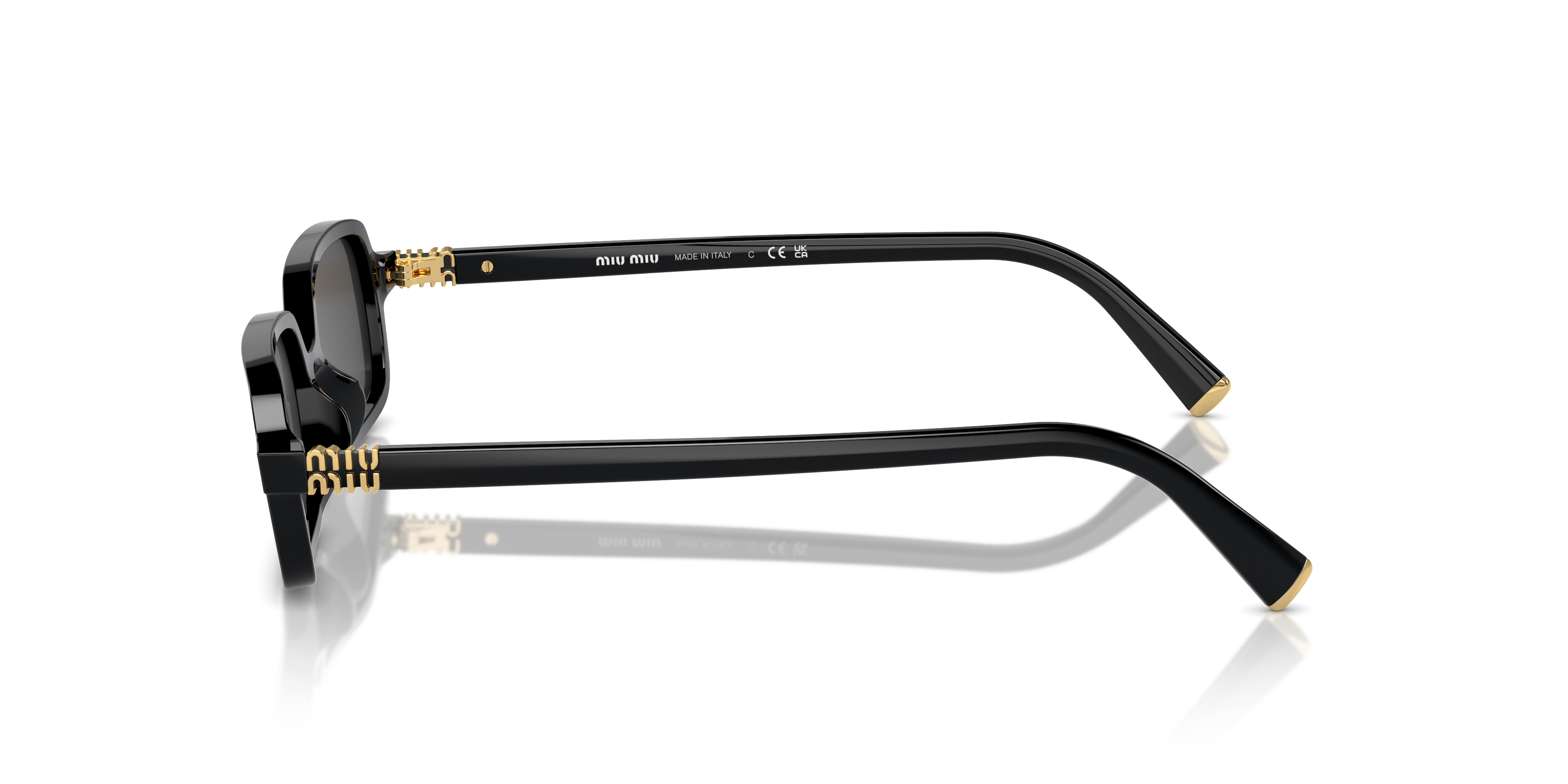 Miu Miu MU 11ZS S (51 - 16) with Grey lenses and Black frame
