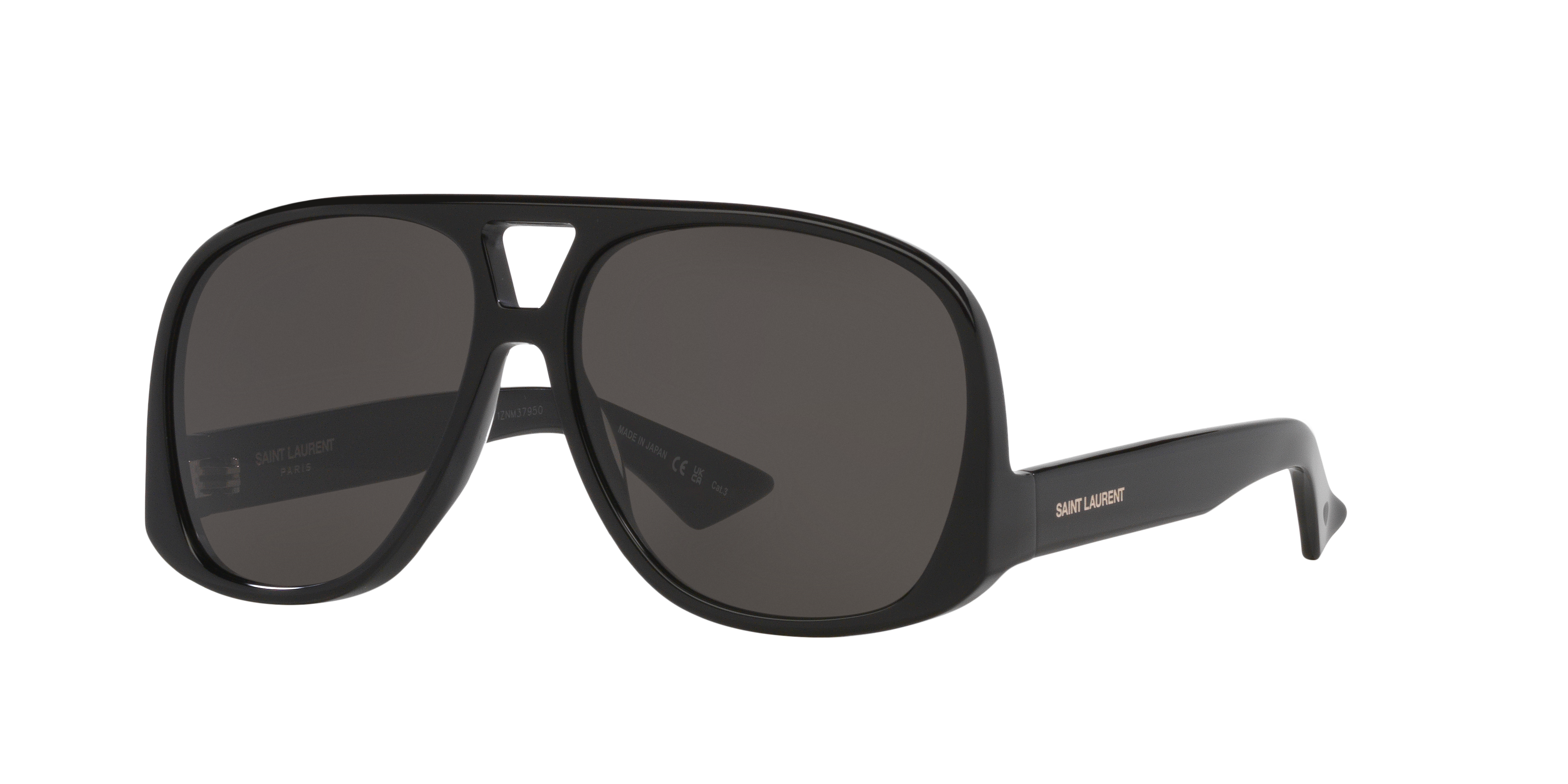 Saint Laurent SL 652 M (59 - 14) with Black lenses and Black frame