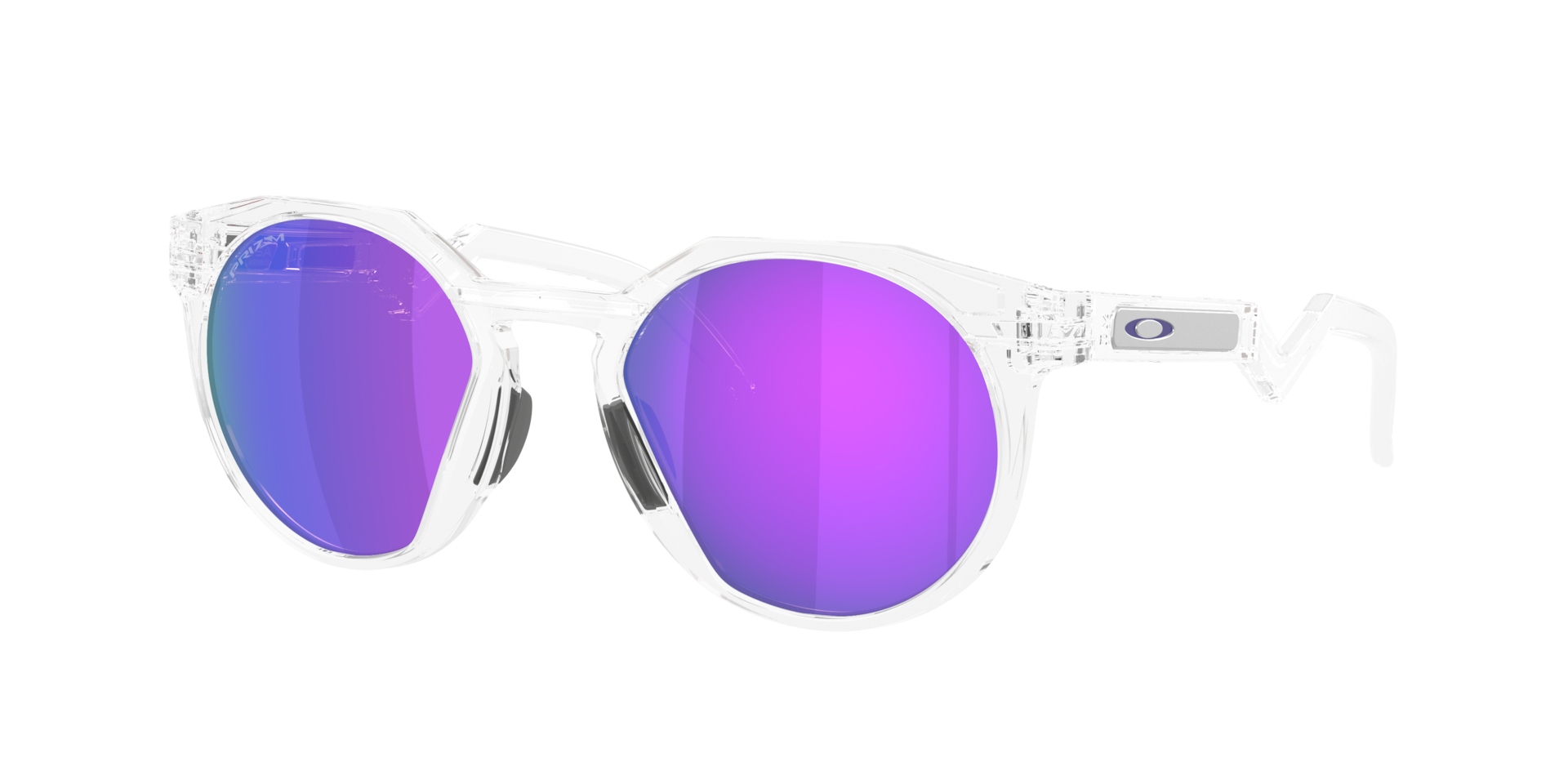Oakley Homme Sunglass HSTN - Couleur du Monture: Incolore, Couleur de Lentille: Prizm Violet