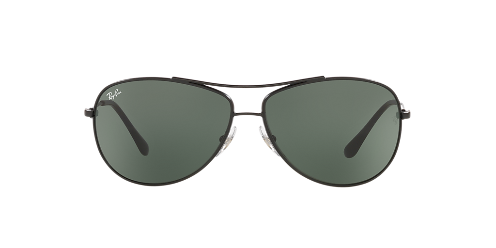 Ray-Ban RB3293 S (63 - 13) with Green lenses and Black frame