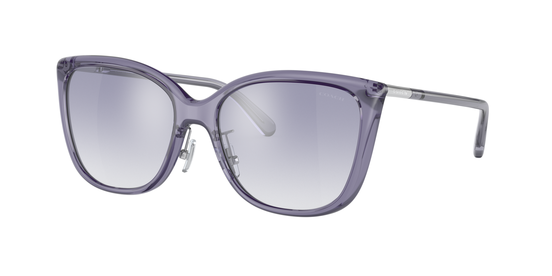 Coach Femme Sunglass C9206 - Couleur du Monture Transparent Pourpre Couleur de Lentille Dgrad bleu clair 63 €