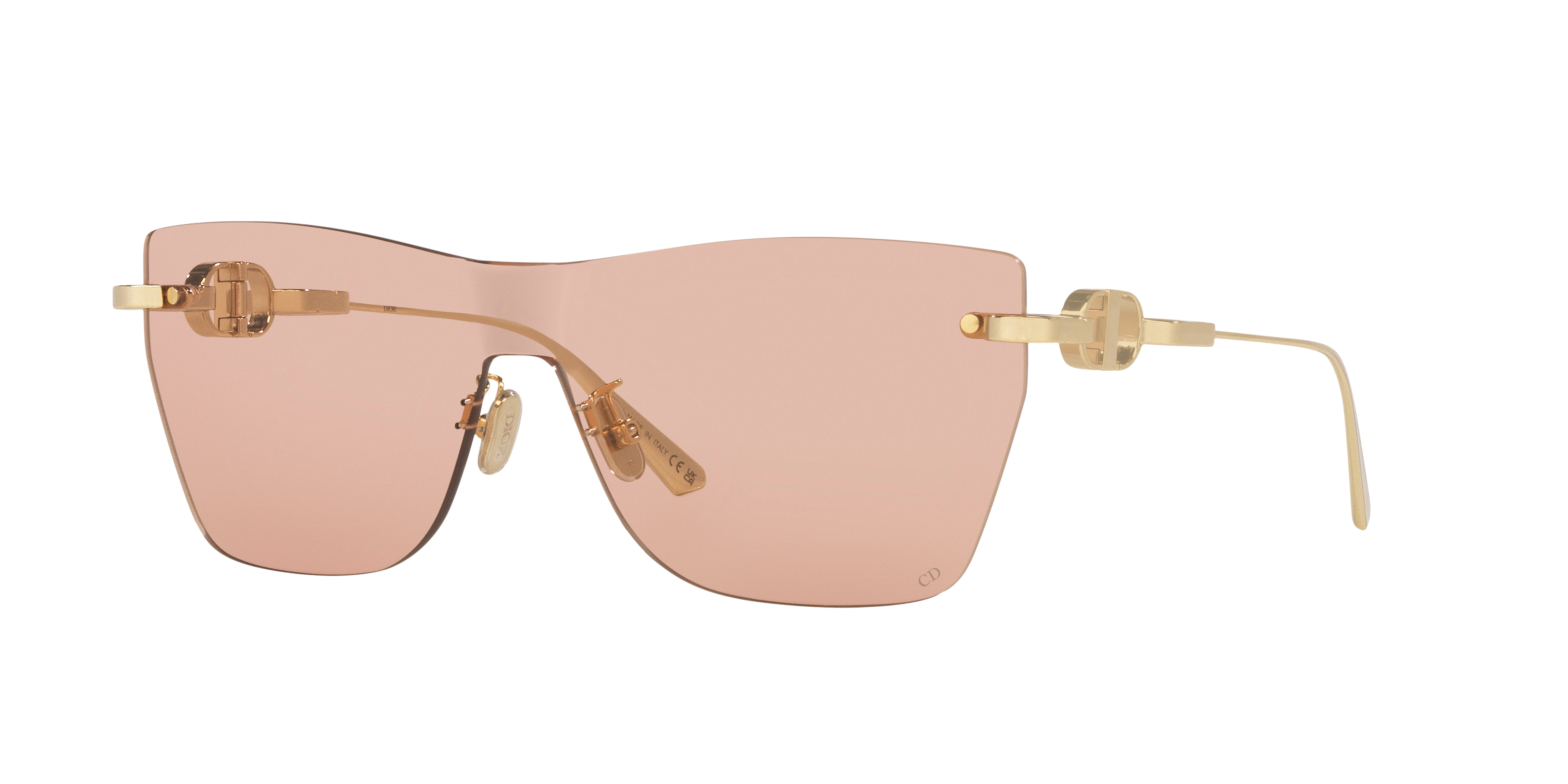 DIOR Cd40162U XXL (90 - 190) with Pink lenses and Gold frame
