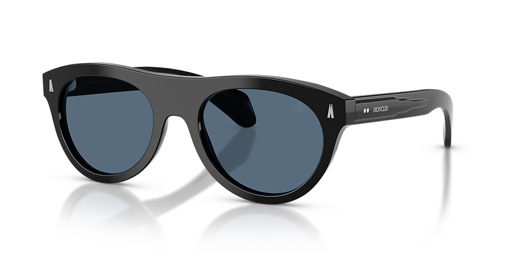 Moncler ME6022U SPLASH M (53 - 20) with Blue lenses and Black