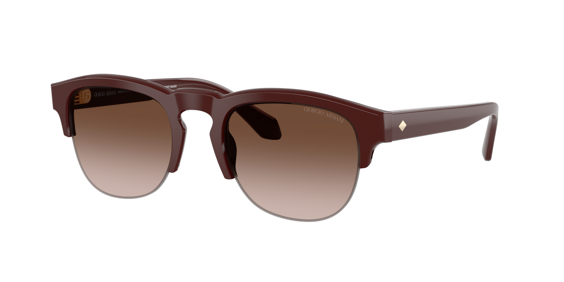 Giorgio Armani Man Sunglass AR8238 -  Frame color: Bordeaux, Lens color: Gradient Brown