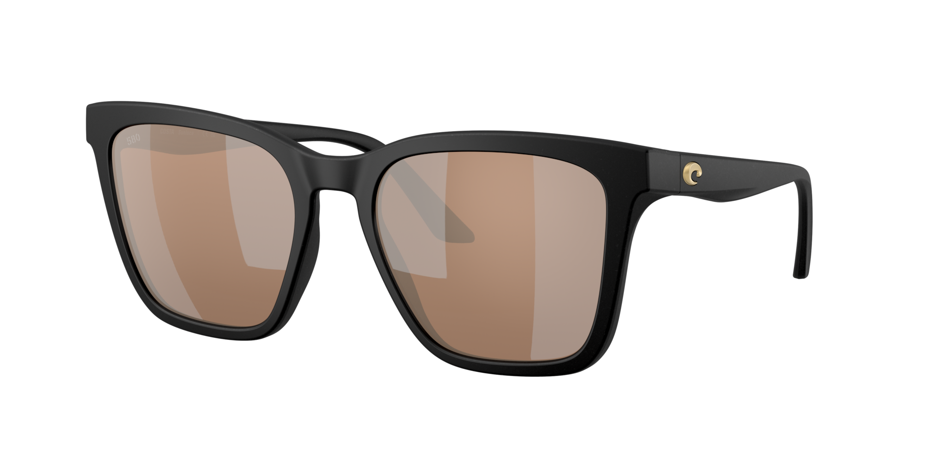 Costa Del Mar Lifestyle Sunlace Women's Netplus Black Frame Copper Silver Mirror 580G Polarized Lens Sunglasses 06S9142-91420455