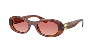 Miu Miu MU 54ZS M (53 - 19) with Grey lenses and Gold frame