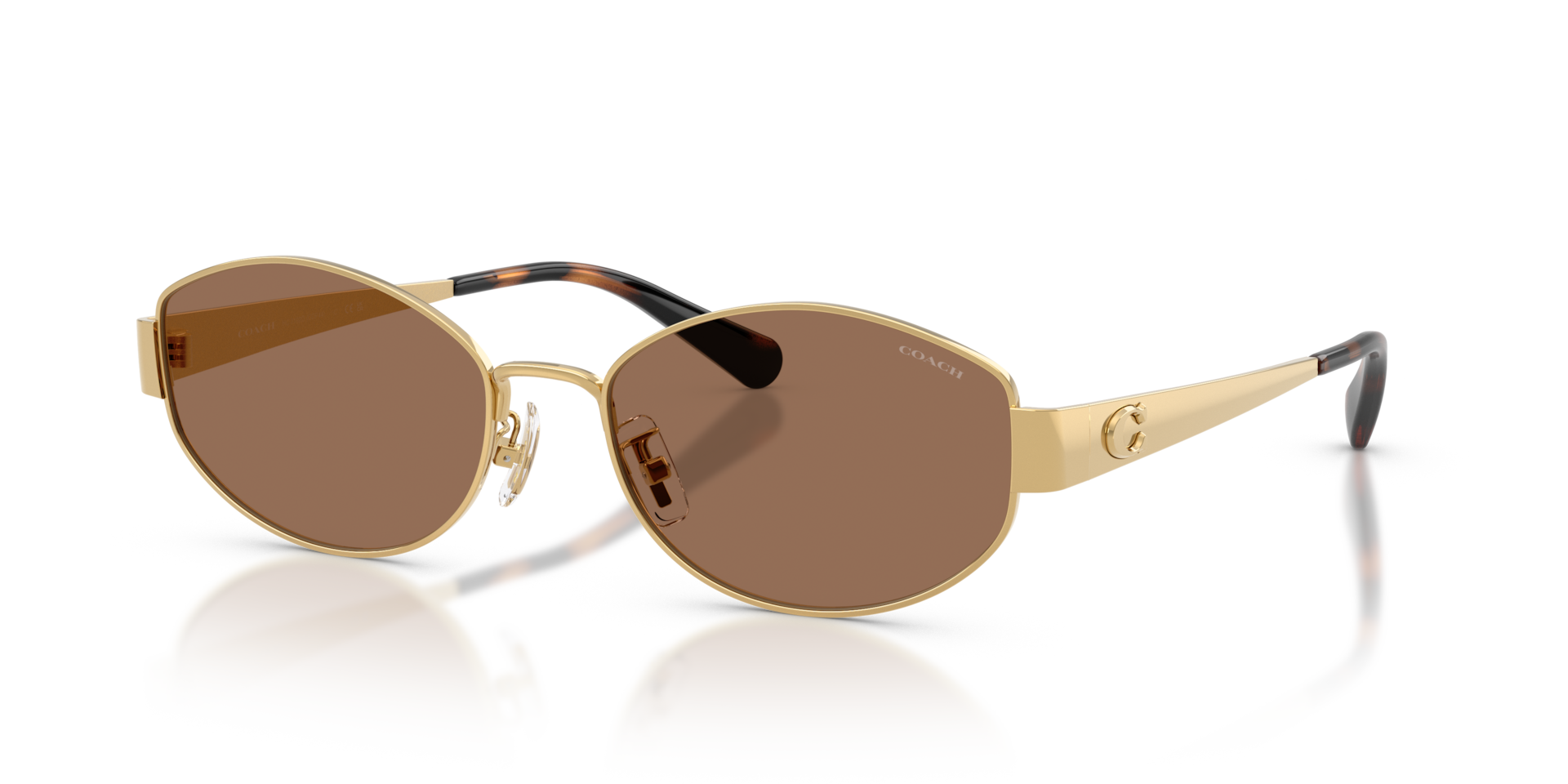 COACH サングラス Coach CDP44 XL (57 - 18) with Brown lenses and Gold frame