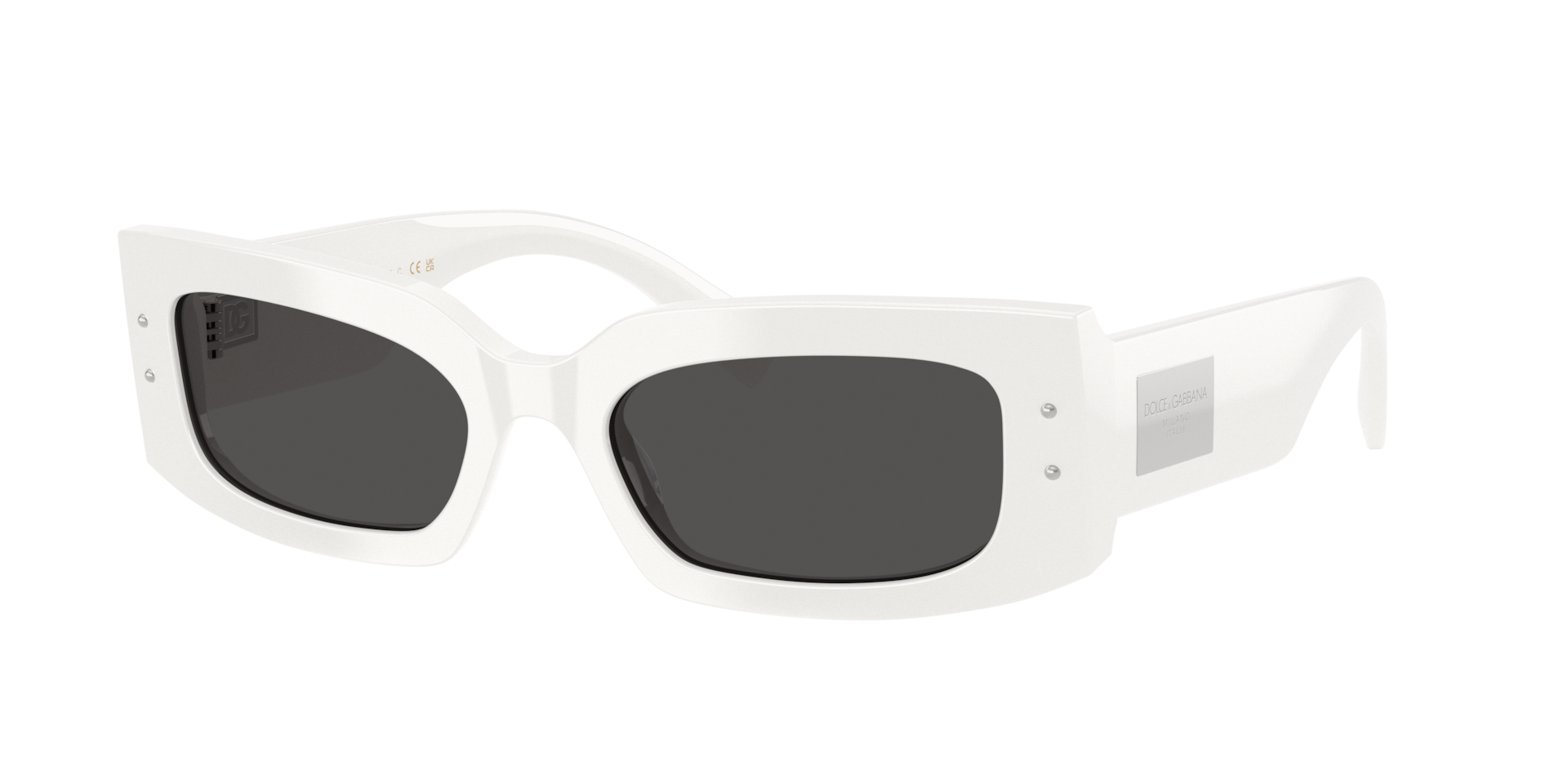Dolce&Gabbana Woman Sunglass DG4479 -  Frame color: White, Lens color: Dark Grey