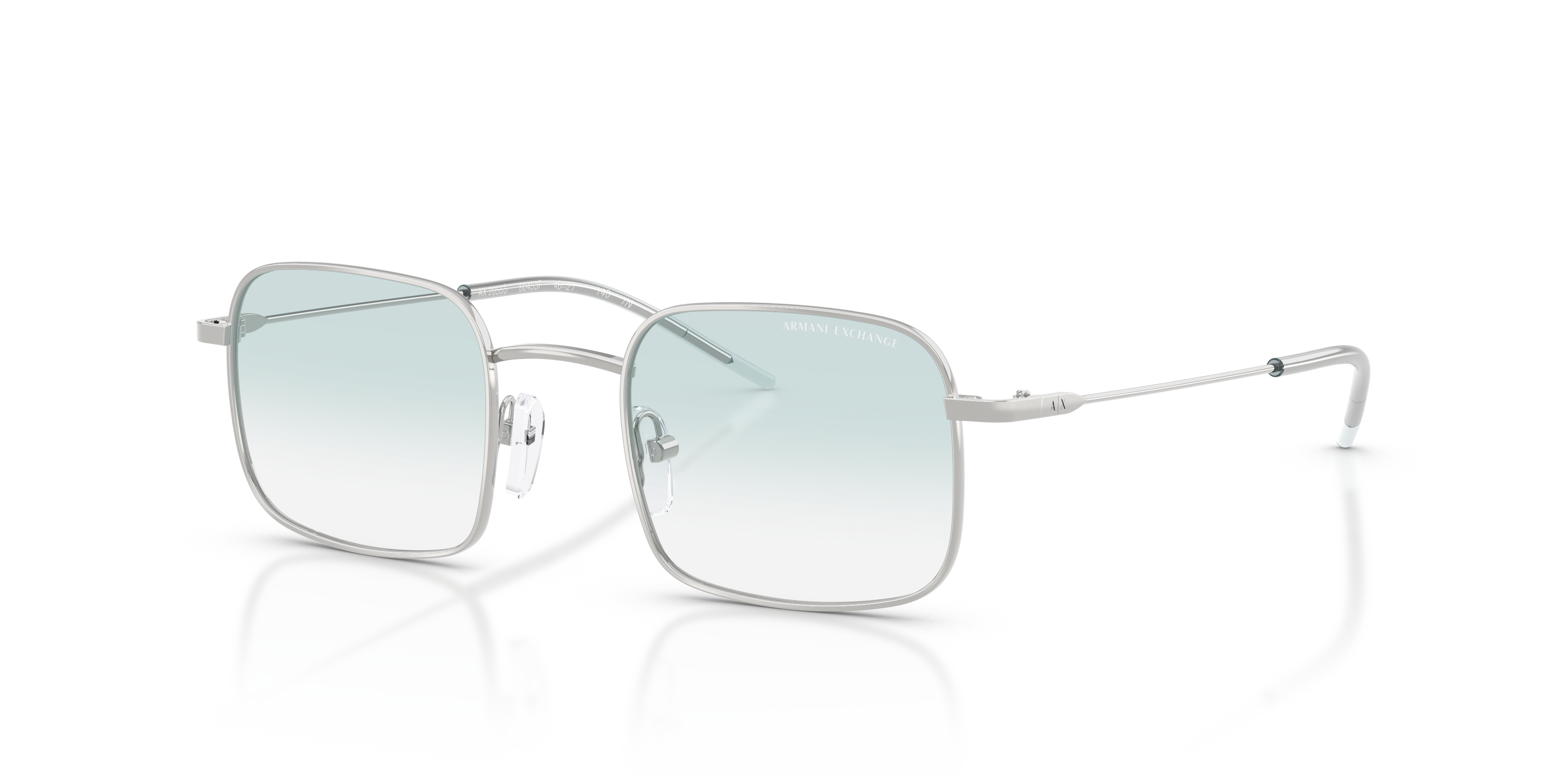 Armani Exchange AX2055S XS (46 - 21) with Blue lenses and Silver