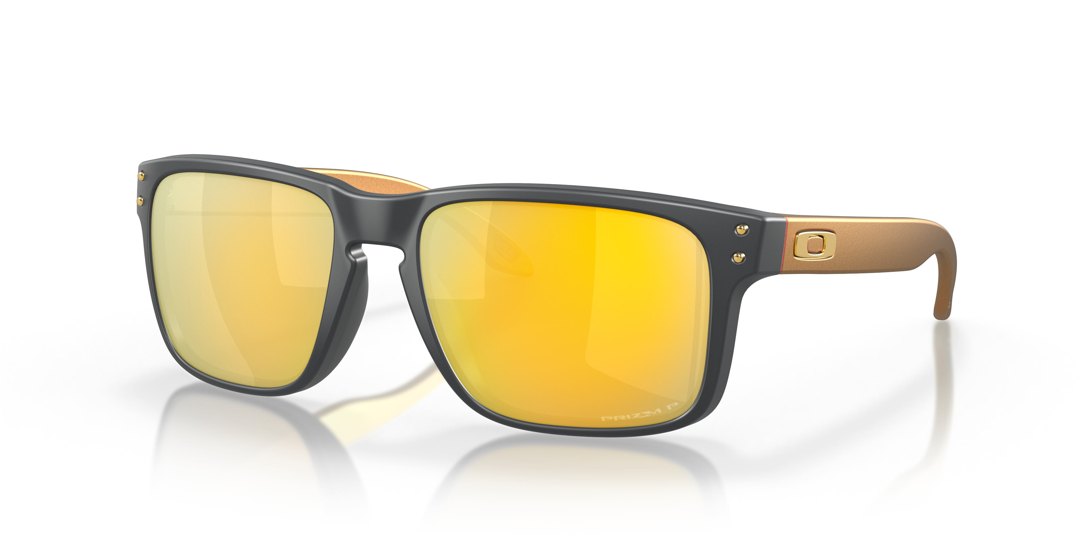 Oakley Holbrook™ XL (57 - 18) com Lentes Ouro e Armação Cinza
