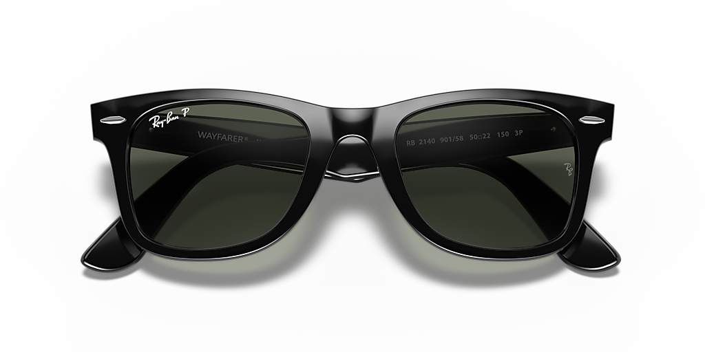 Ray-Ban Original Wayfarer Classic L (50 - 22) with Green lenses