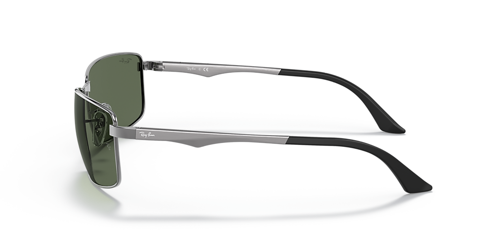 Ray-Ban RB3498 XXL (61 - 17) with Green lenses and Grey frame