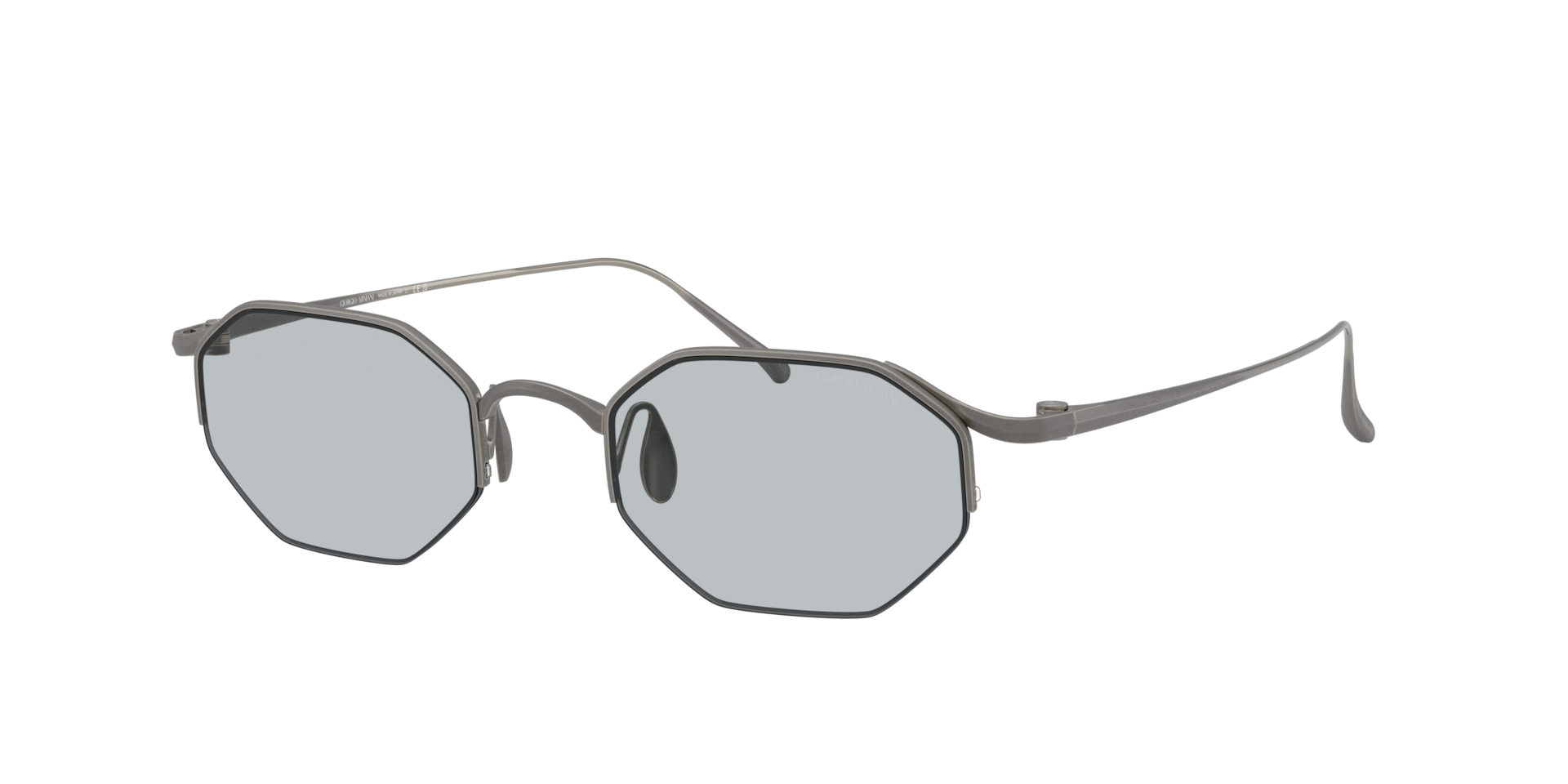 Giorgio Armani Man Sunglass AR6171T -  Frame color: Matte Gunmetal, Lens color: Light Grey