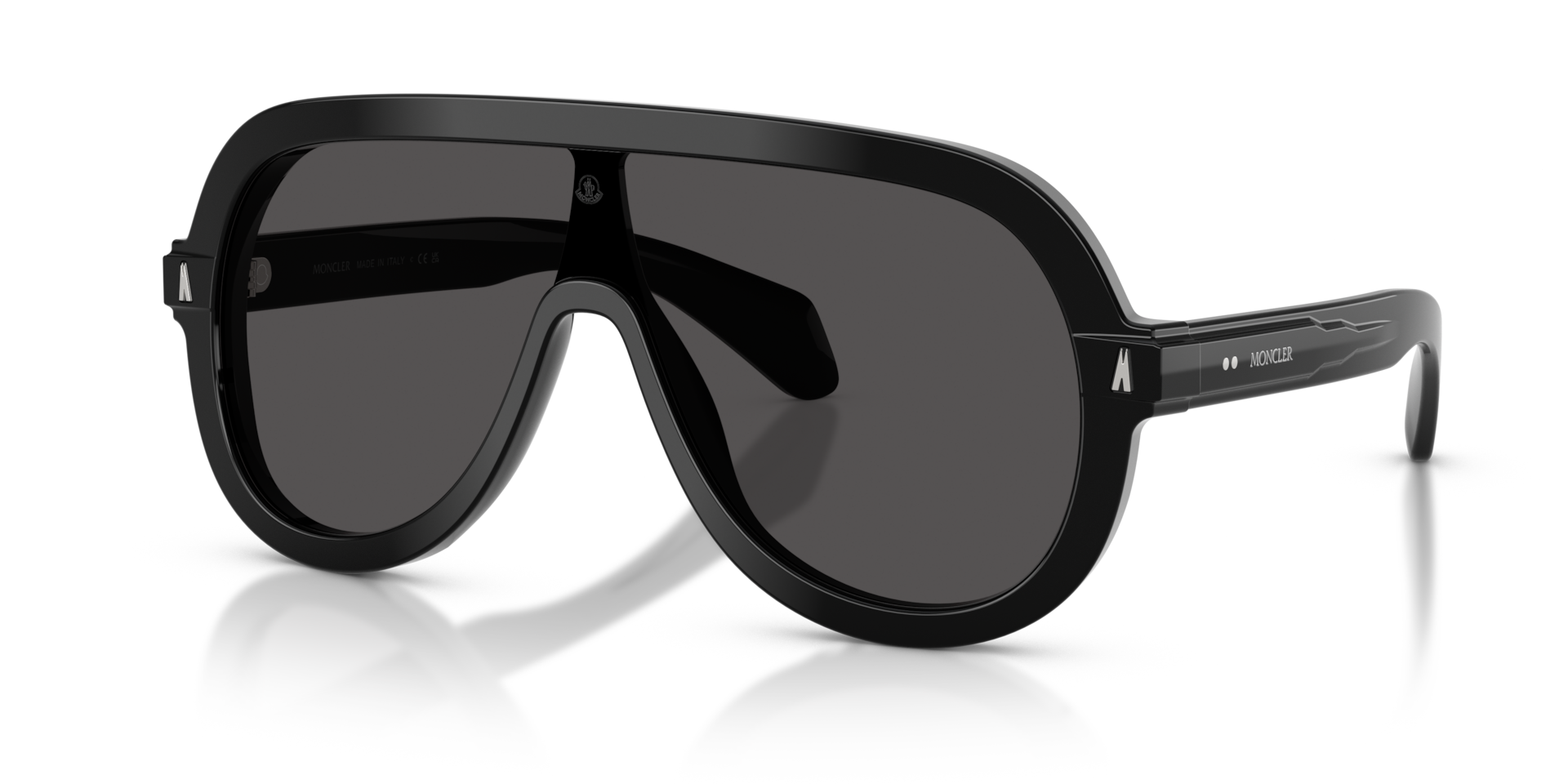 Moncler ME6021U Sunsette (0 - 130) with Grey lenses and Black