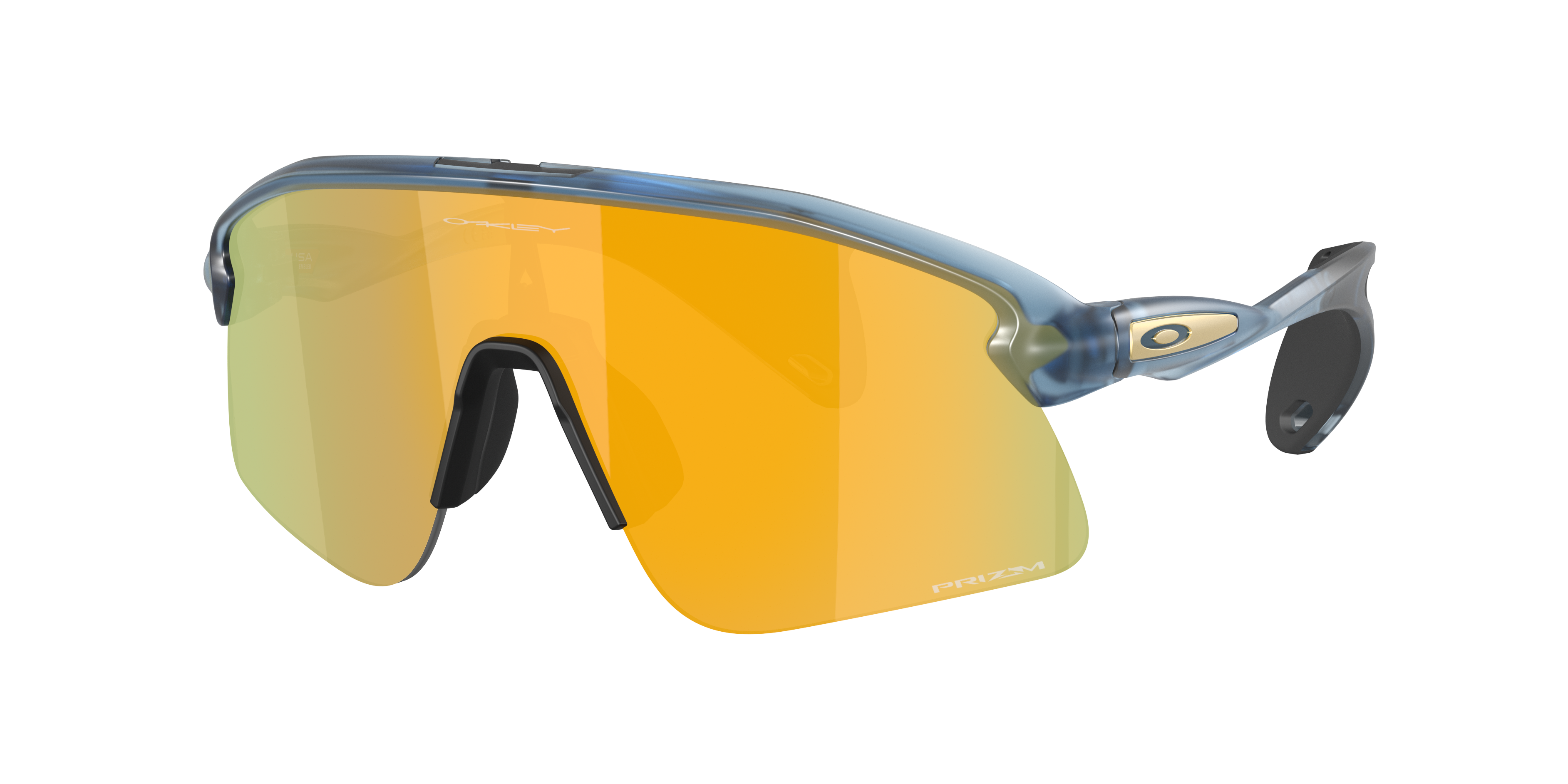 Oakley Unisex Sunglass Stunt Devil S -  Frame color: Matt Transparent Abyss, Lens color: Prizm 24K