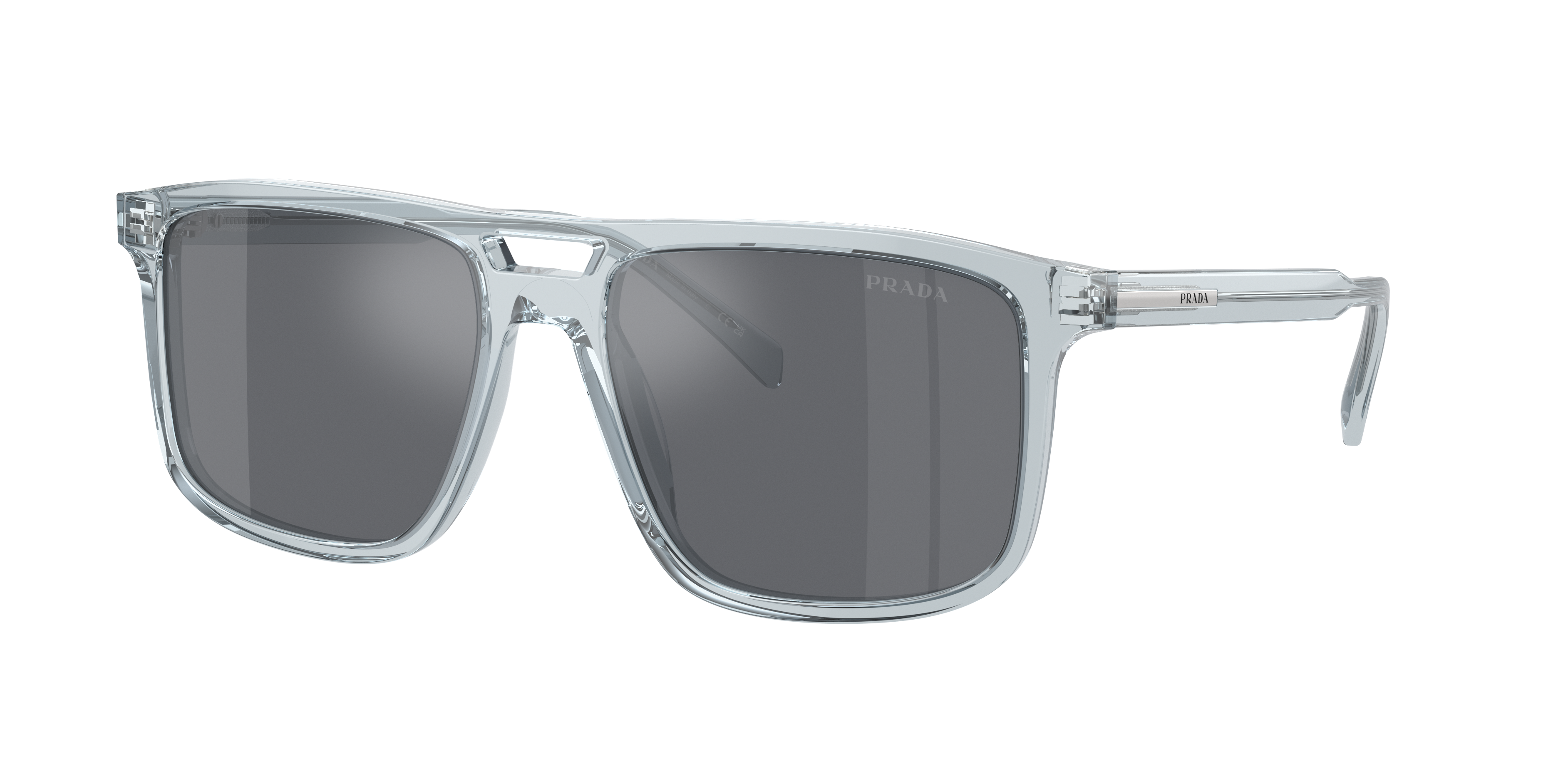 ✨美品✨PRADAのサングラス　Hawaiiで購入 Prada PR A22S XL (58 - 18) with Grey lenses and Transparent frame