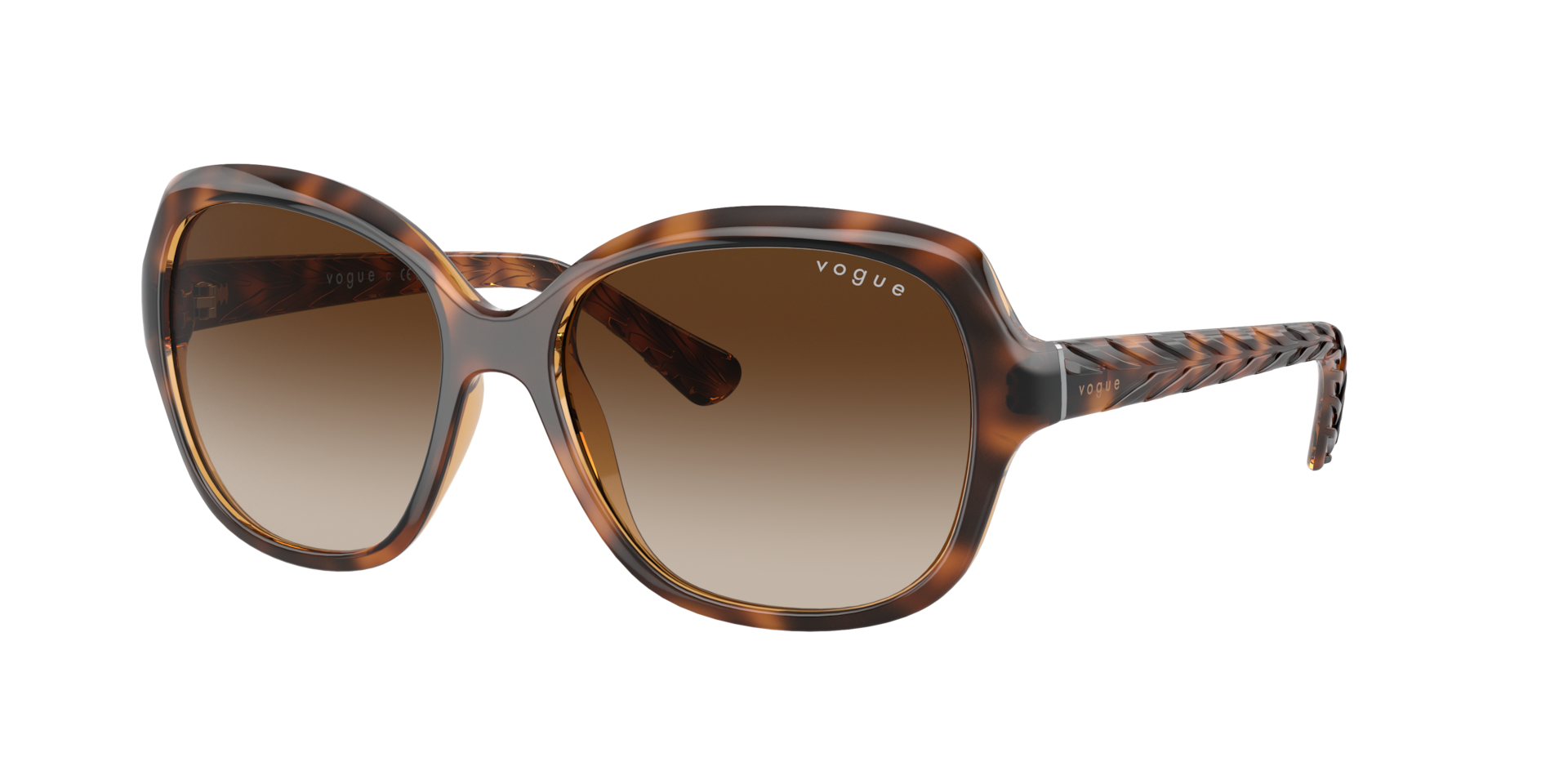 Vogue Eyewear Woman Sunglass VO2871S - Frame color: Striped Dark Havana, Lens color: Brown Gradient