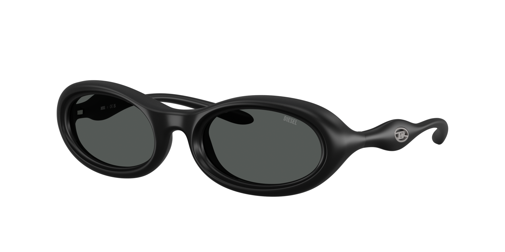 Diesel Unisex Sunglass DL3011U - Couleur du Monture Noir mat Couleur de Lentille Gris fonc 170 €