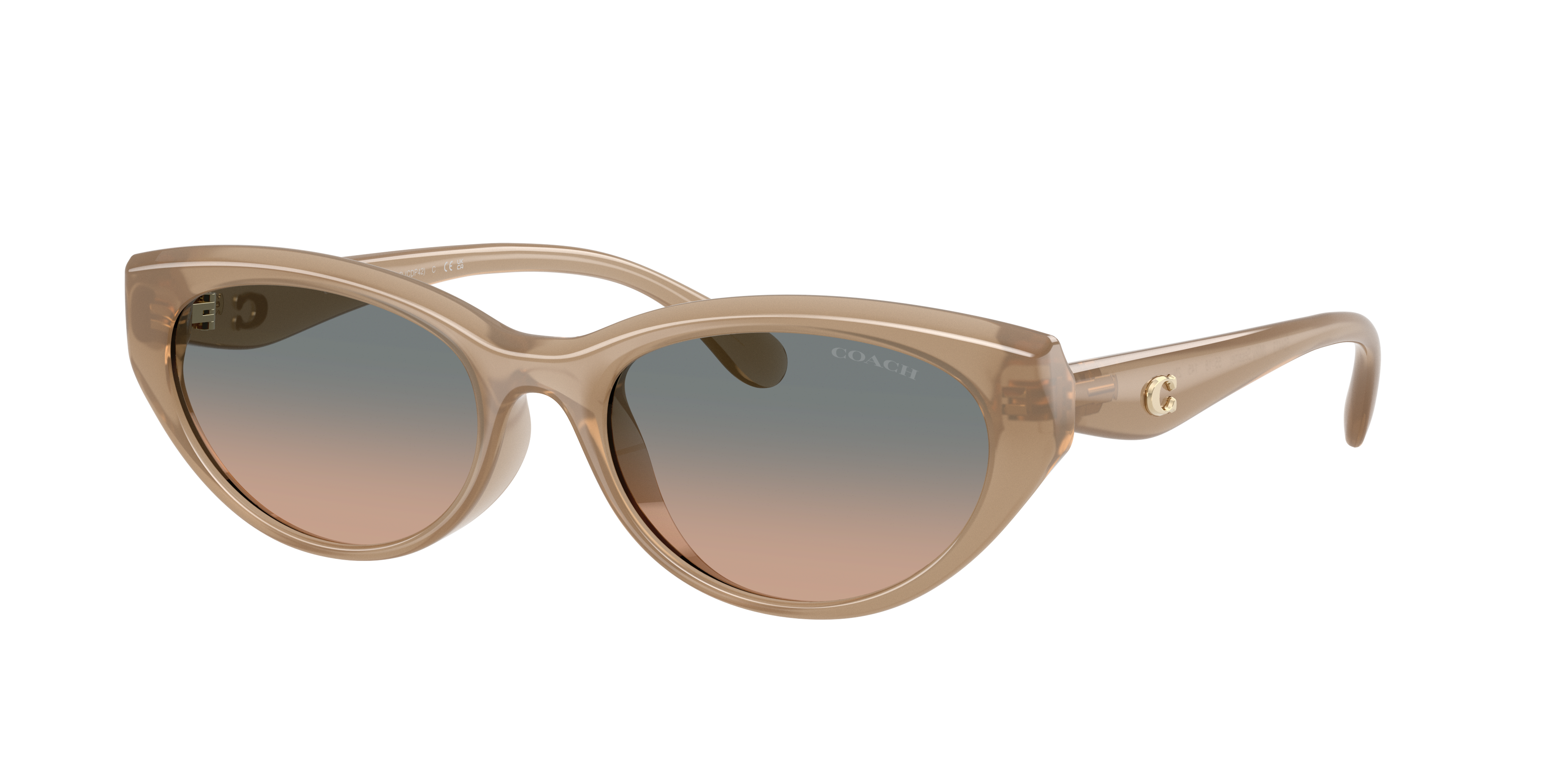 Coach Woman Sunglass CDP42 -  Frame color: Milky Sesame, Lens color: Green Sand