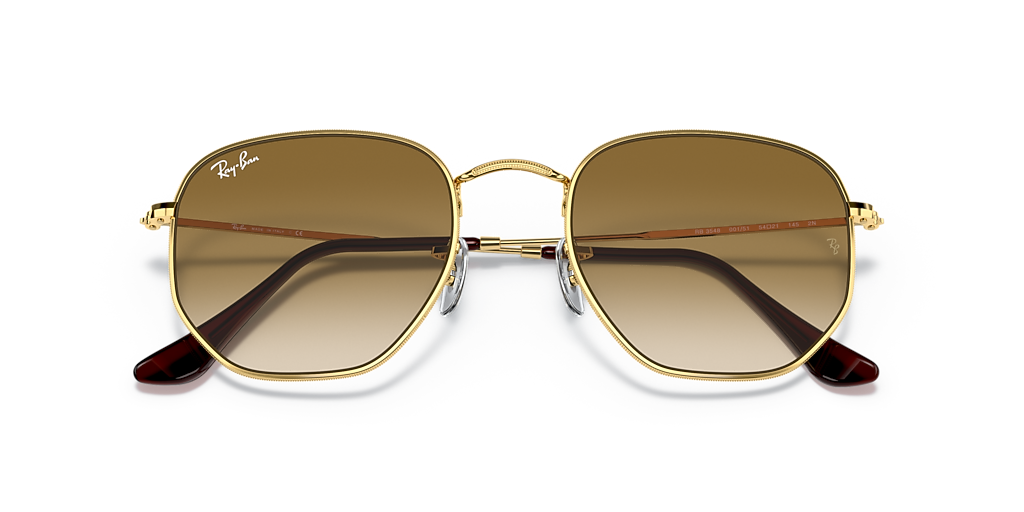 Ray-Ban Hexagonal M (51 - 21) with Brown lenses and Gold 