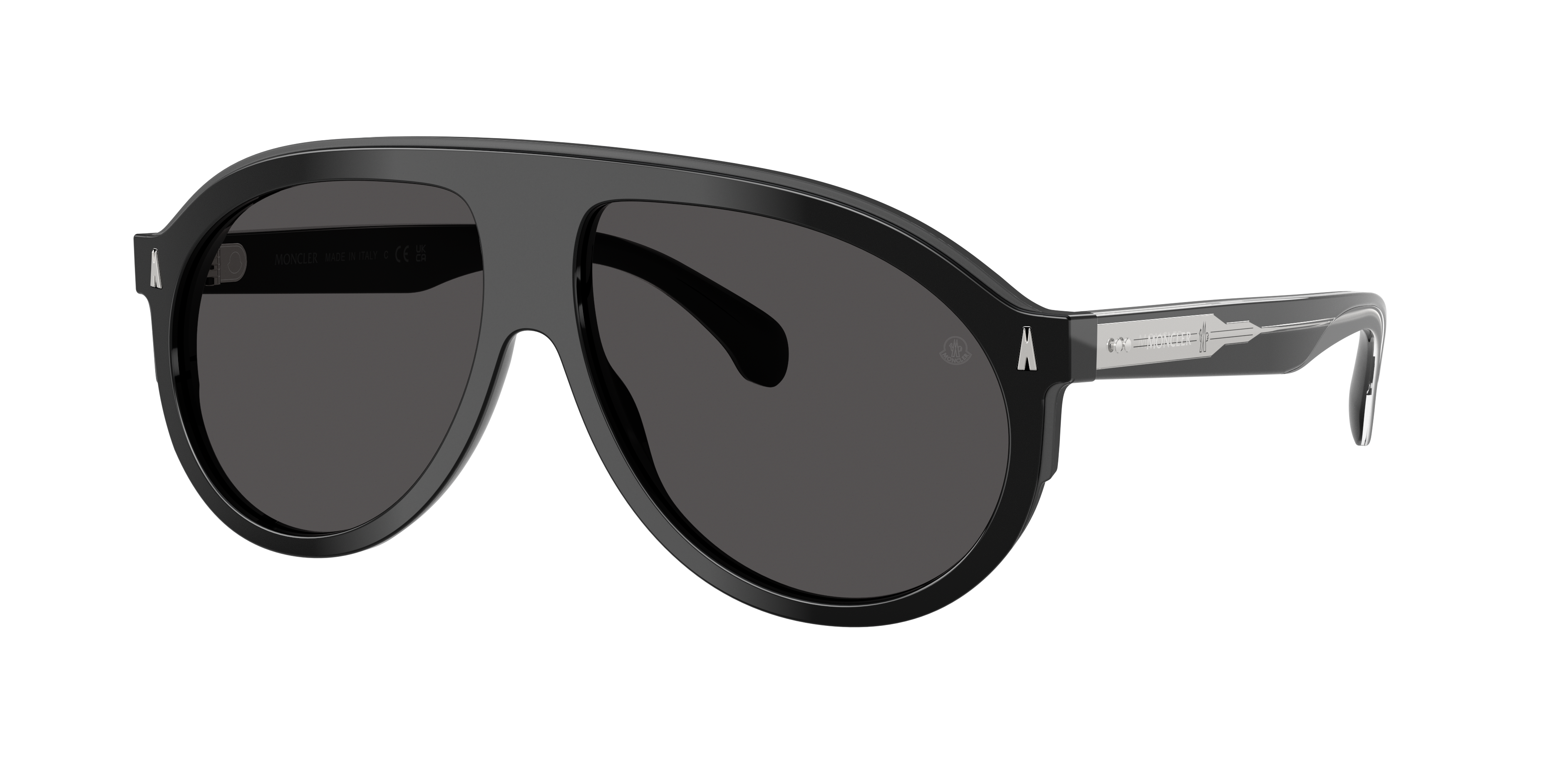Moncler ME6001 Fhaite M (59 - 13) with Grey lenses and Black frame