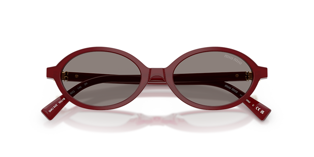 Miu Miu MU 04ZS S (50 - 18) with Grey lenses and Red frame
