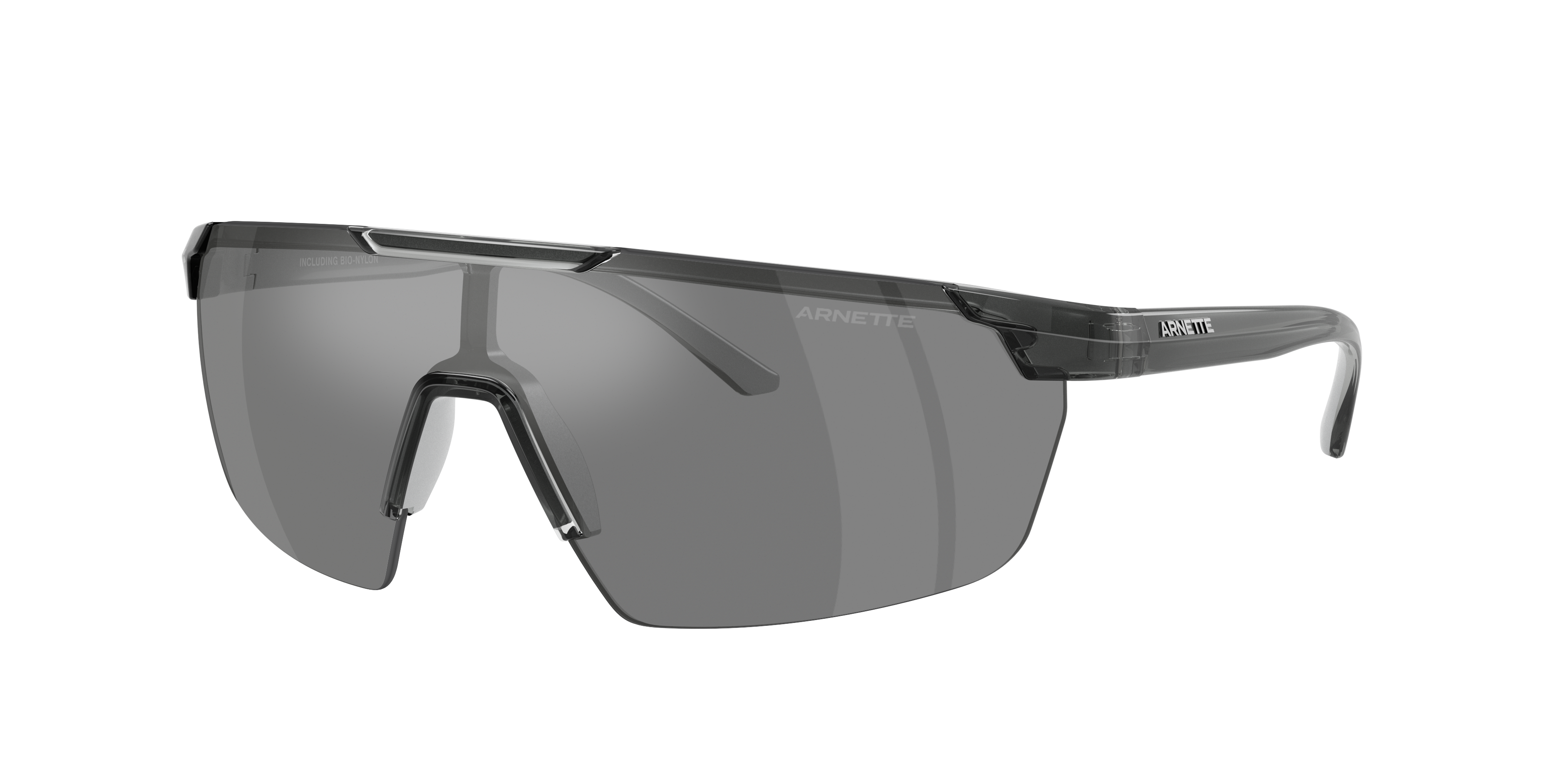Arnette Man Sunglass AN4369 -  Frame color: Grey/Metallic Silver, Lens color: Grey Mirror Silver