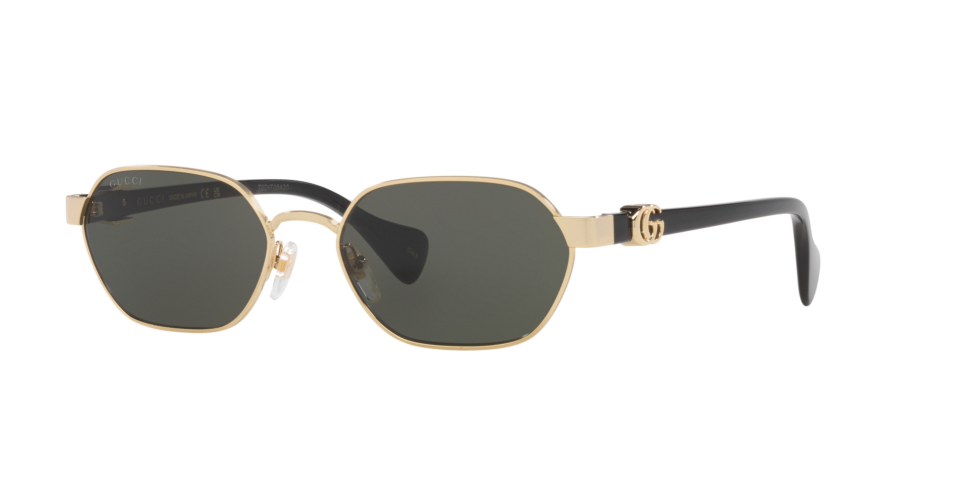Gucci GG1593S L (56 - 18) with Grey lenses and Gold frame