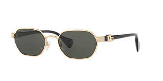 Gucci GG0876S XL (60 - 20) com Lentes Cinza e Armação Preto