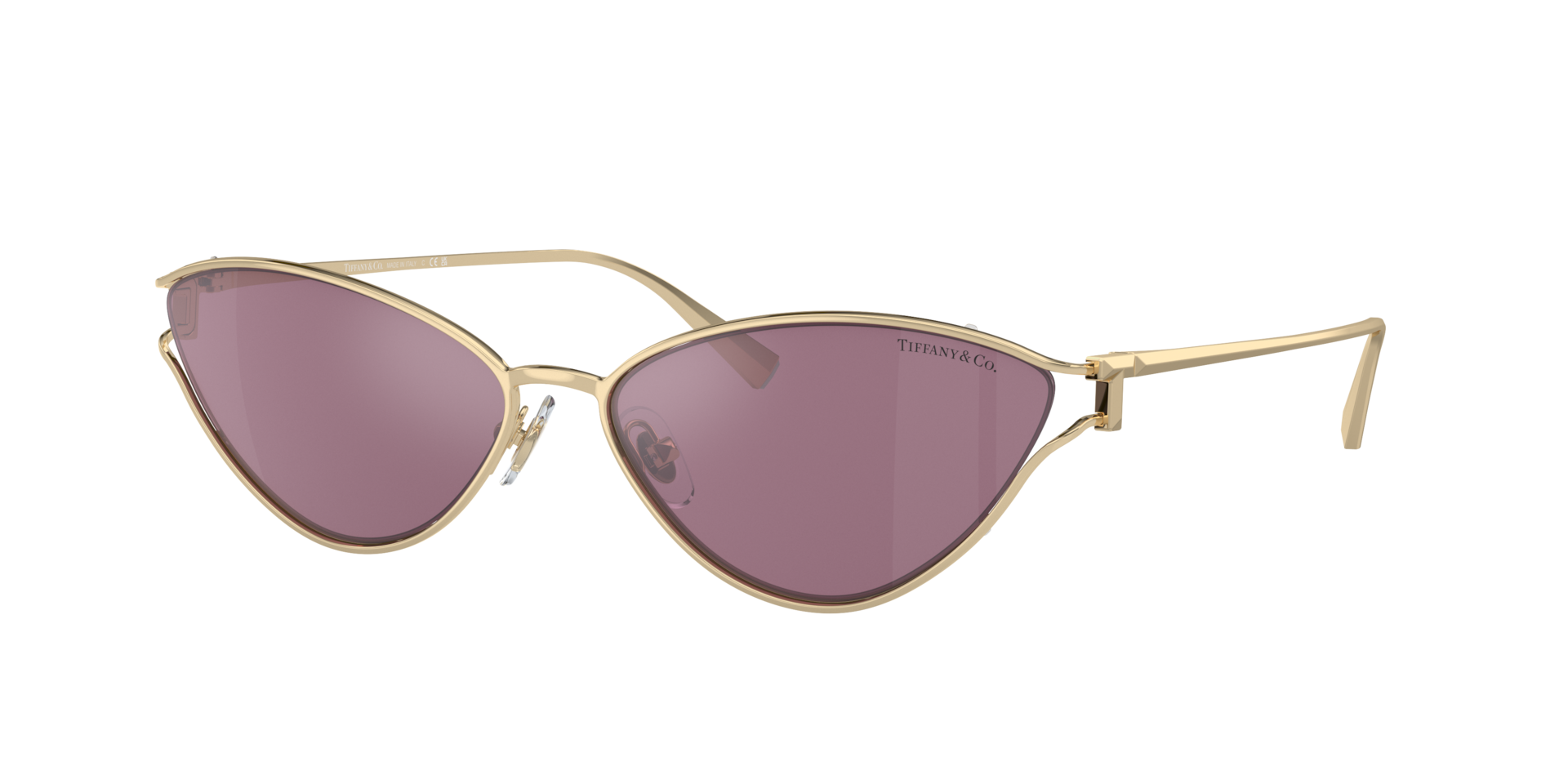 Tiffany & Co. Woman Sunglass TF3095 -  Frame color: Pale Gold, Lens color: Pink Mirror