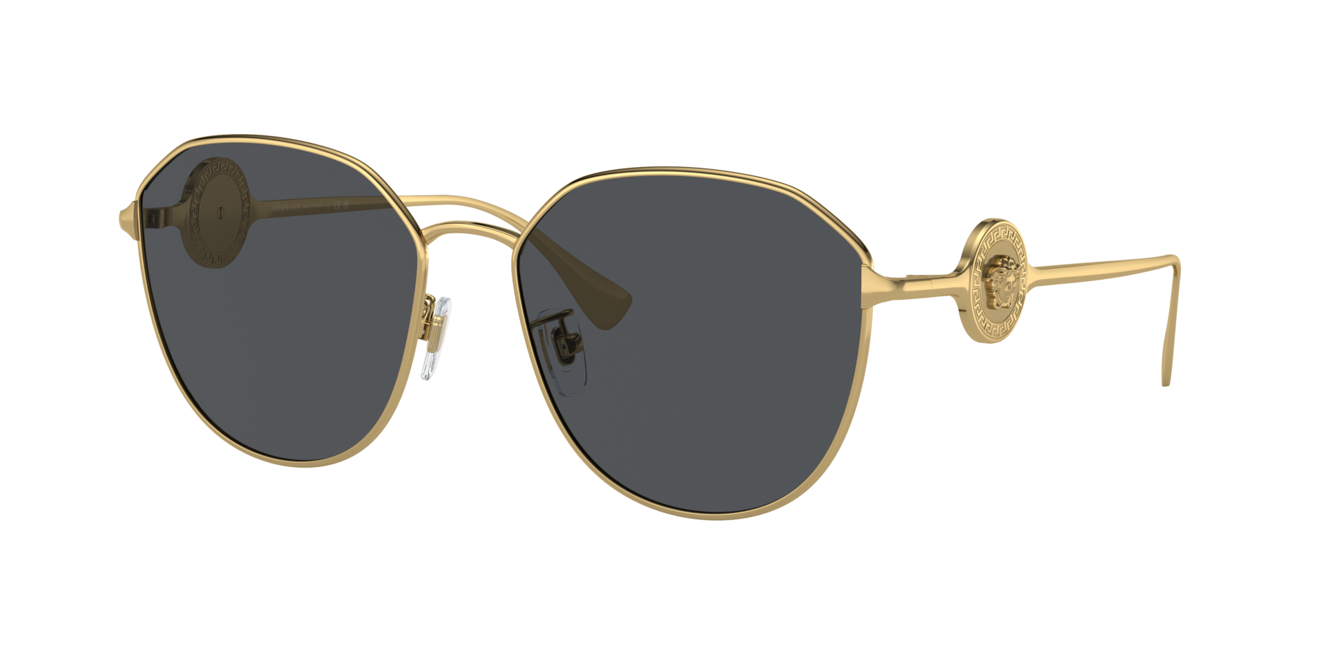 Versace Woman Sunglass VE2259D -  Frame color: Gold, Lens color: Dark Grey