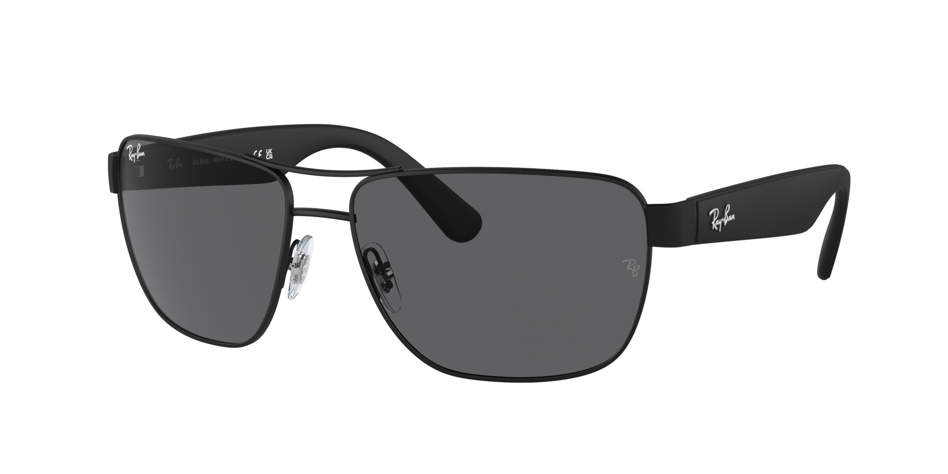 Ray-Ban Man Sunglass RB3745L - Frame color: Black, Lens color: Full Grey
