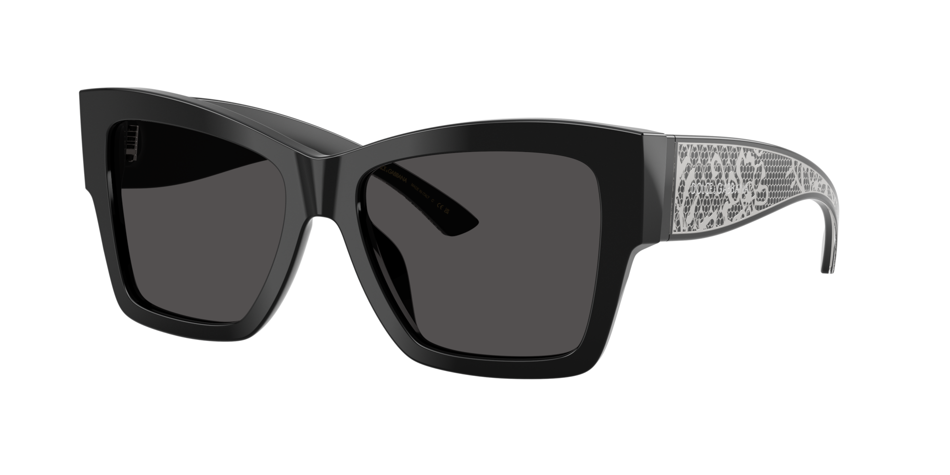 Dolce&Gabbana Frau Sunglass DG4493 - Rahmenfarbe: Schwarz, Linsenfarbe: Dunkelgrau