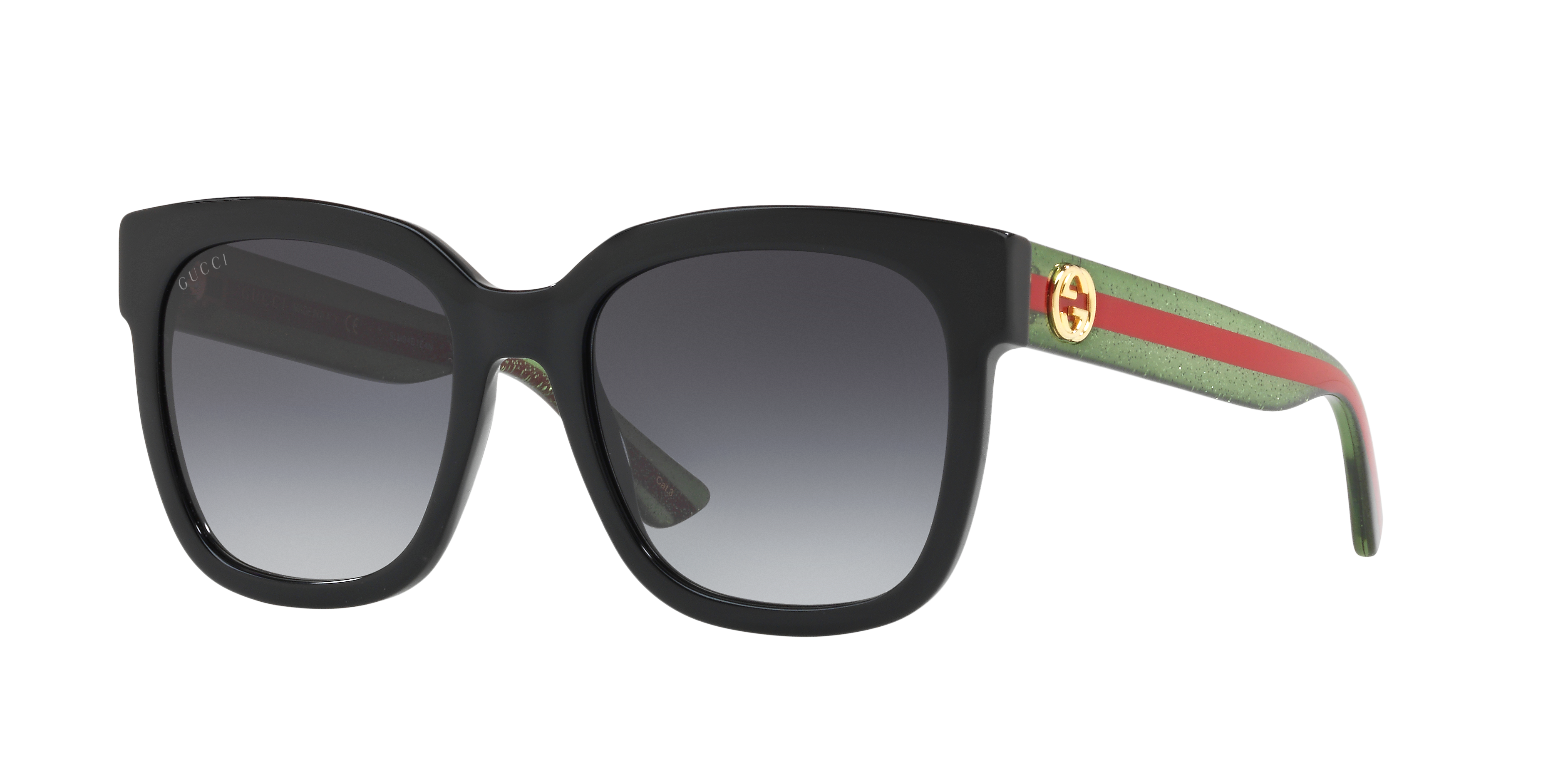 Gucci GG0034SN XL (54 - 20) with Grey lenses and Black frame