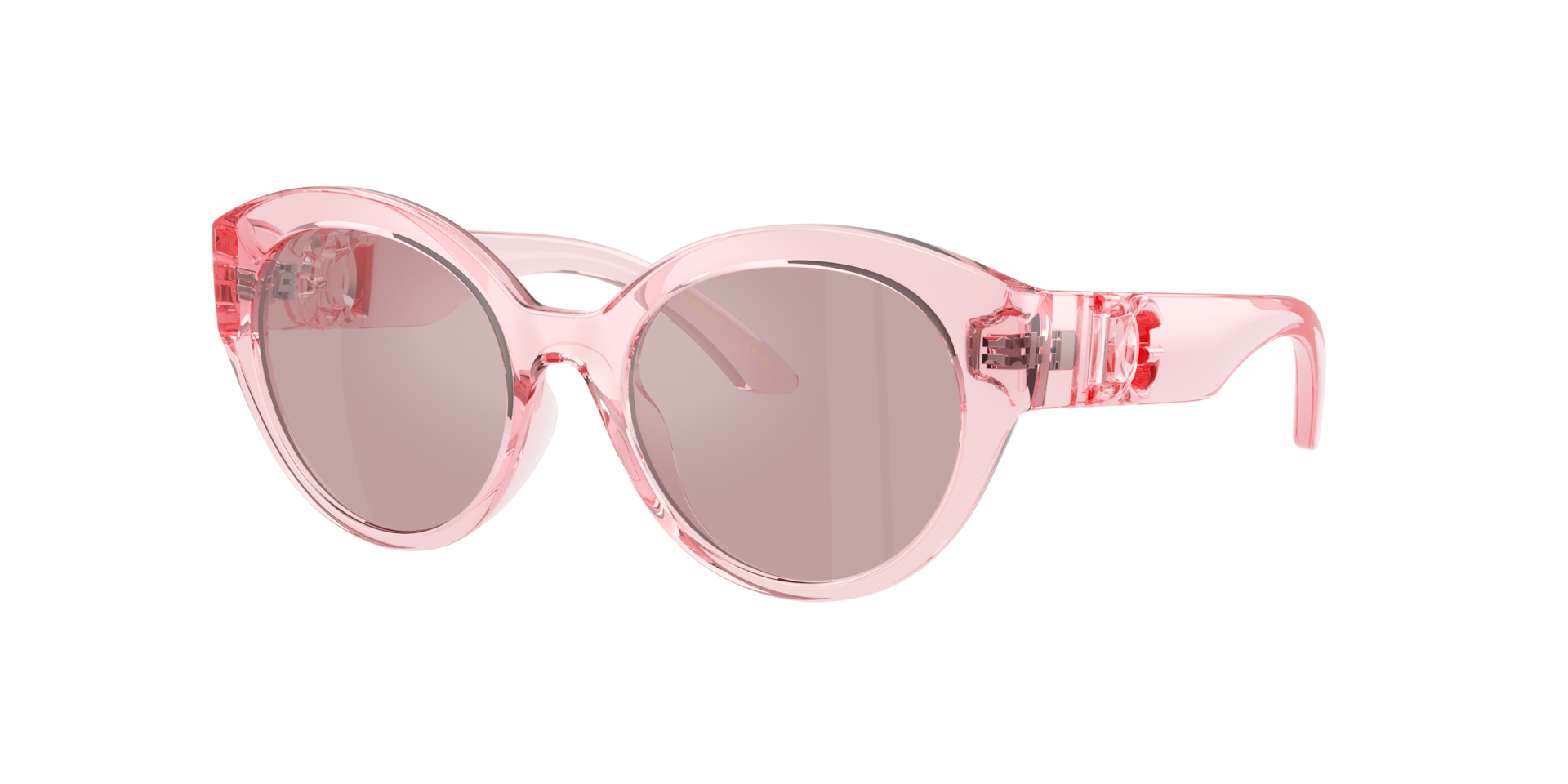 Dolce&Gabbana Unisex Sunglass DX6010 - Rahmenfarbe: Pink transparent, Linsenfarbe: Light Violet Mirror Silver Int