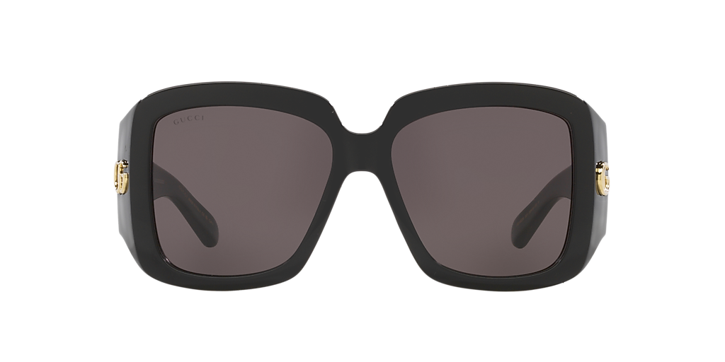 GUCCI GGパターン サンバイザー Sサイズ ブラック Gucci GG1402S S (55 - 16) with Grey lenses and Black frame