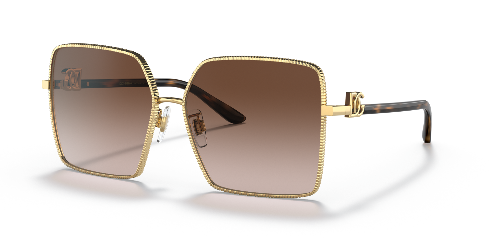 Dolce&Gabbana DG2279 XL (60 - 14) with Brown lenses and Gold frame