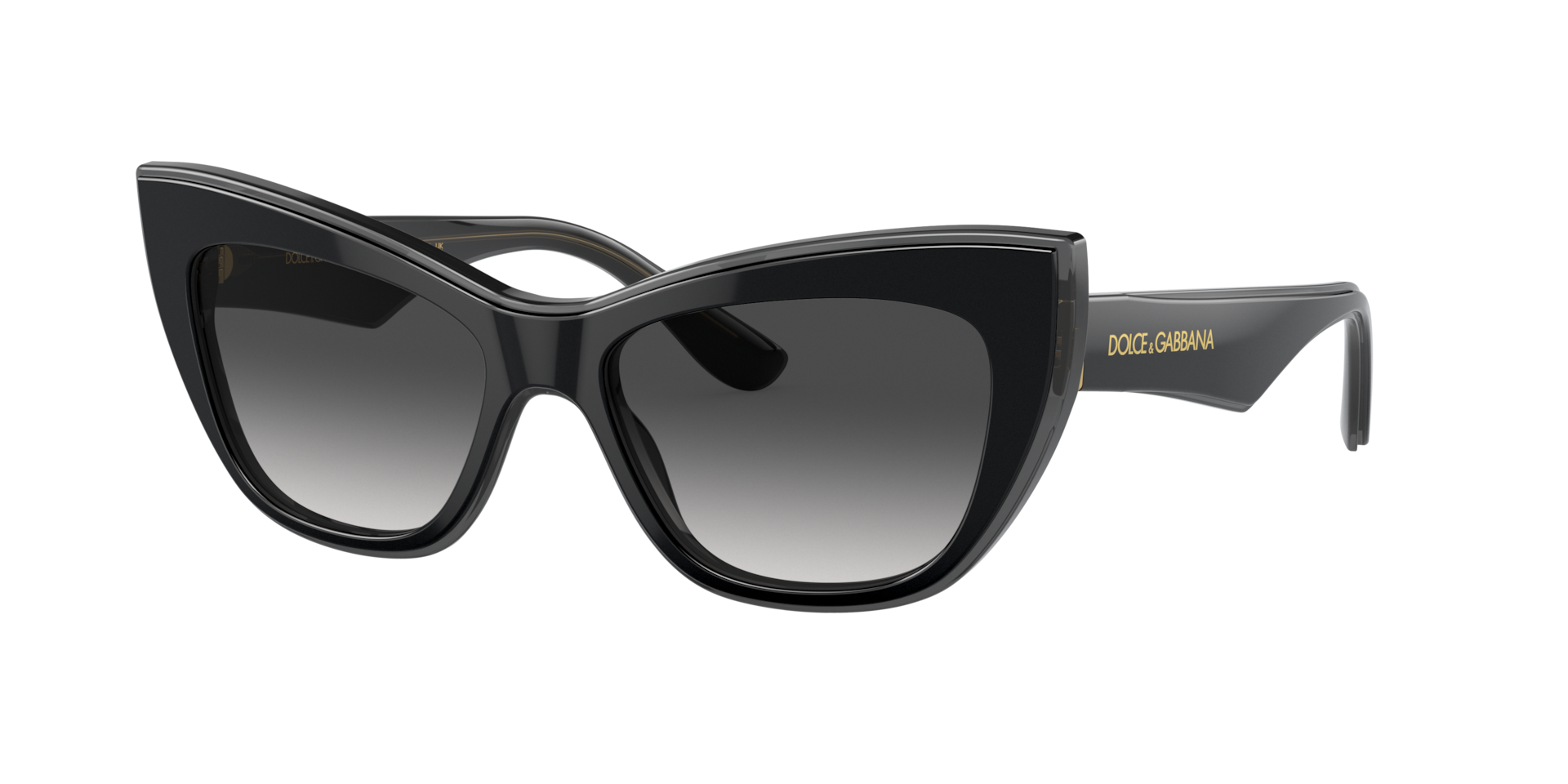 Dolce&Gabbana Woman Sunglass DG4417 -  Frame color: Black/Transparent Grey, Lens color: Grey Gradient