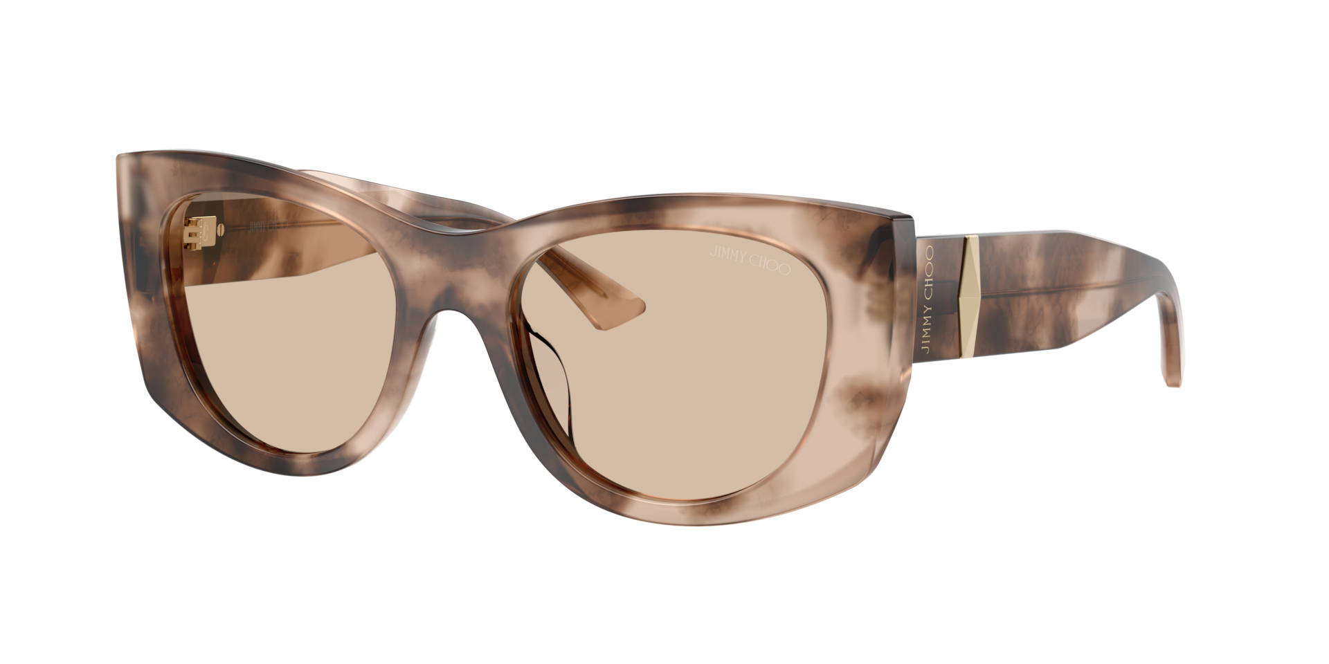 Jimmy Choo Damen Hellbraun Frau Sunglass Jc5066u - Rahmenfarbe: Havana, Linsenfarbe: