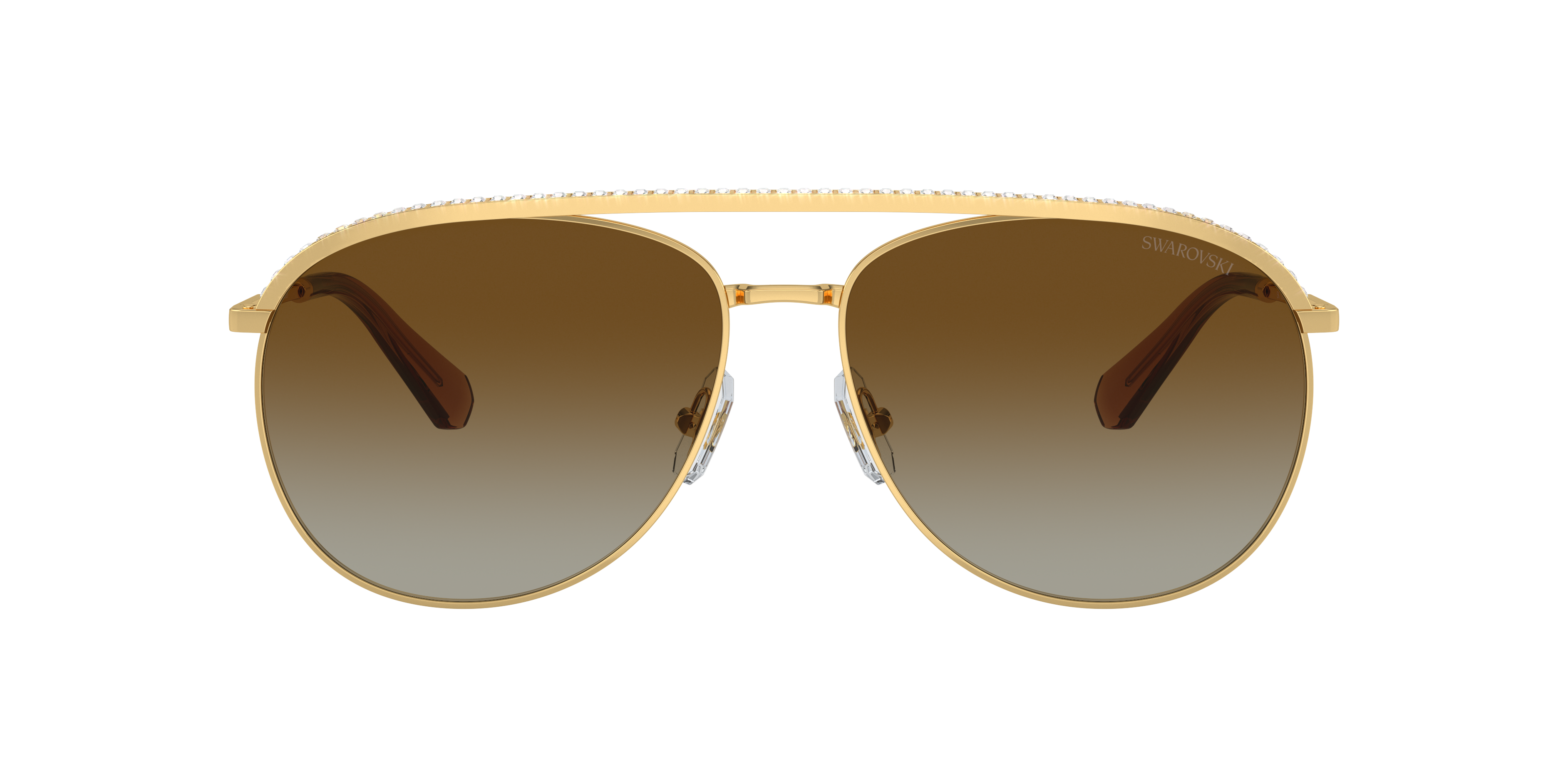 Swarovski SK7005 XL (61 - 15) with Brown lenses and Gold frame
