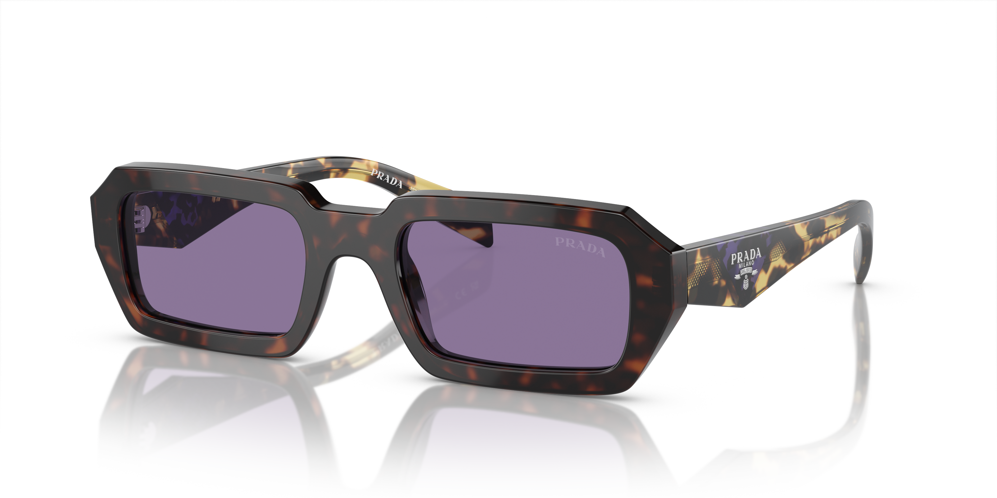 Prada PR A12S M (52 - 21) with Violet lenses and Tortoise frame